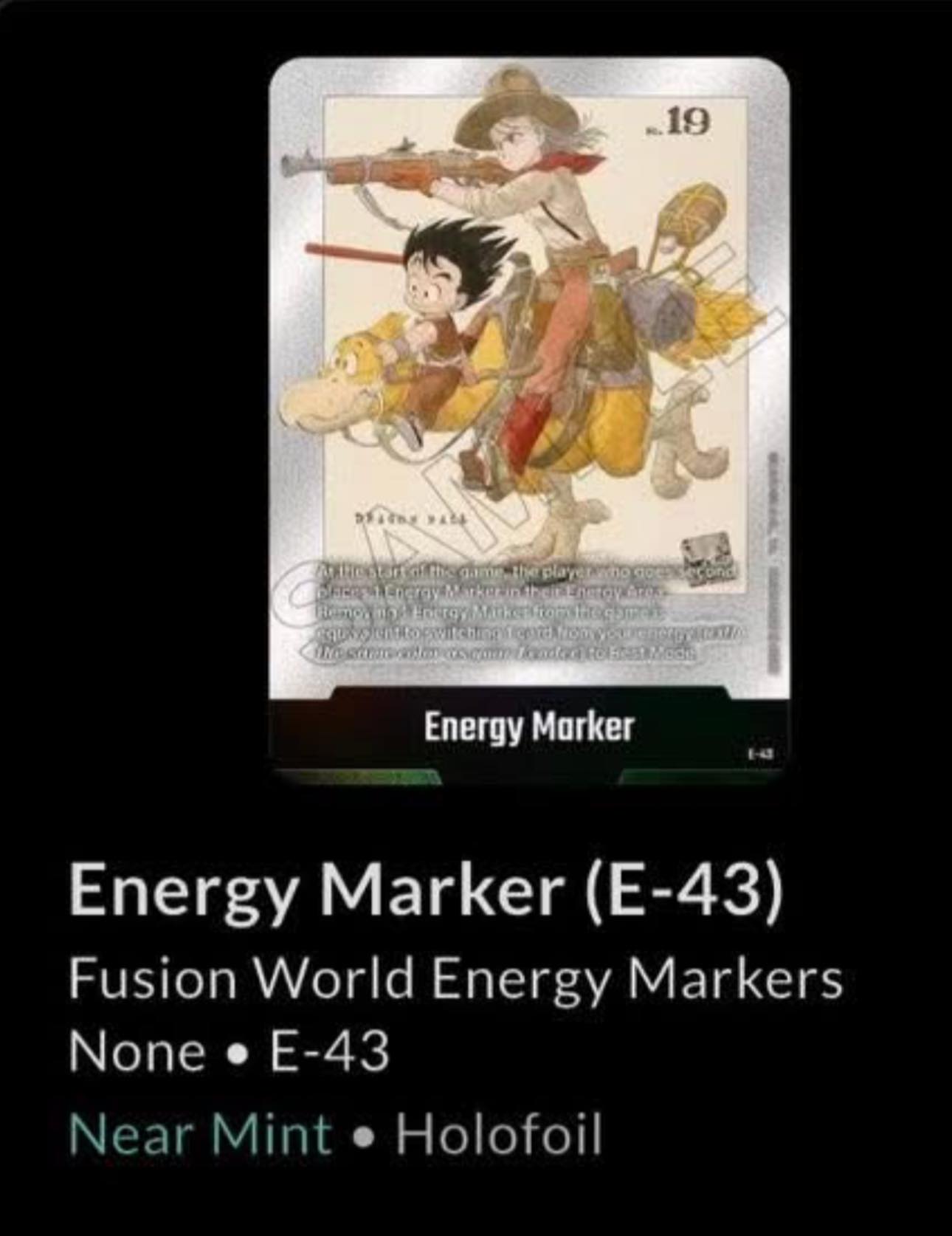 Fusion World Energy Marker E-43