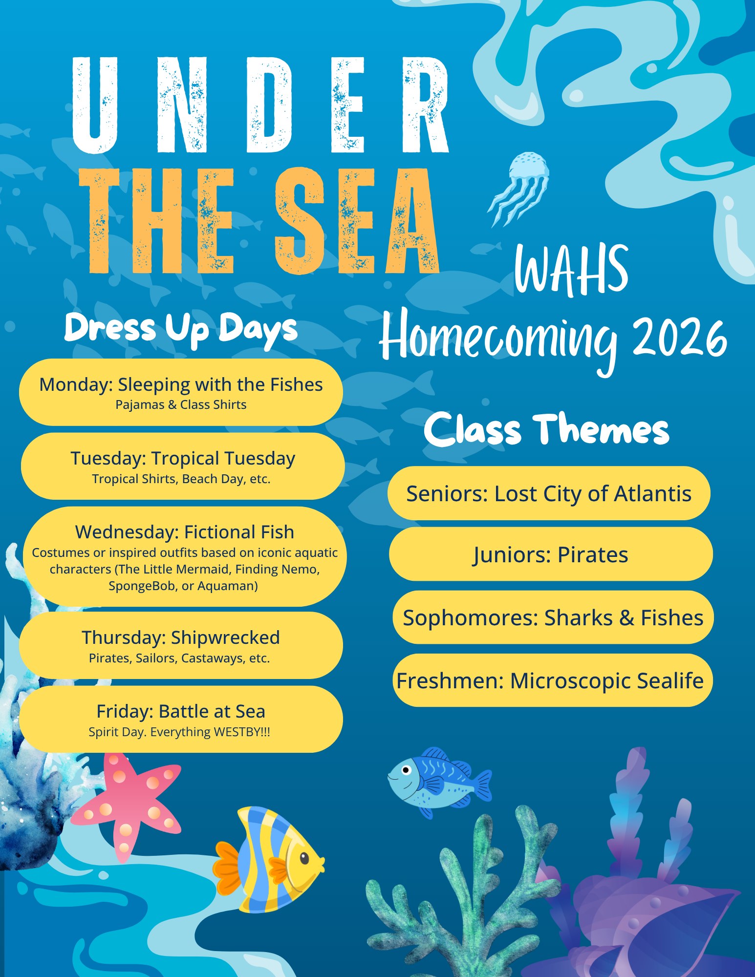 under the sea themed homecoming dresses Westby Area School District's Week Dress-up Days 2026 under the sea themed prom dresses