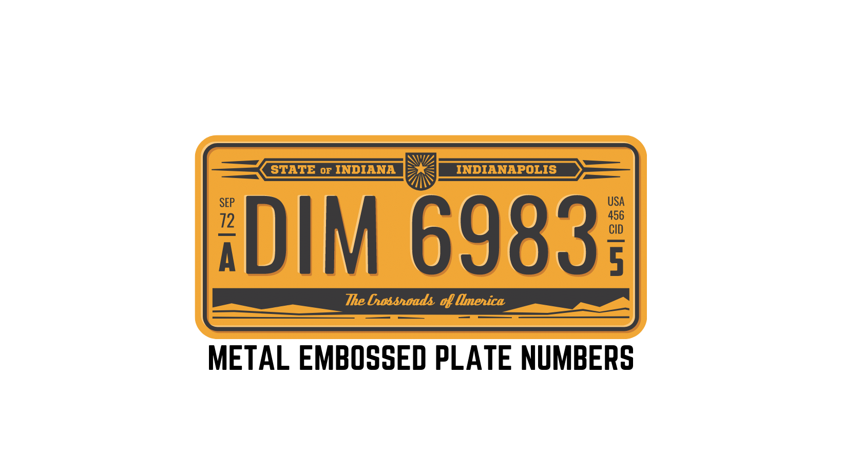 Metal Embossed Plate Numbers | Consolacion