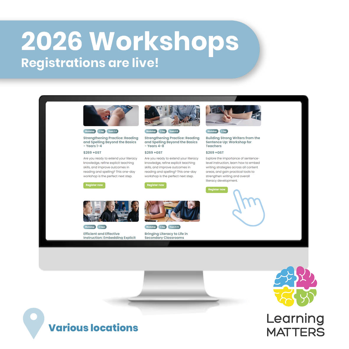Learning - We're excited to announce that registrations are now open ...