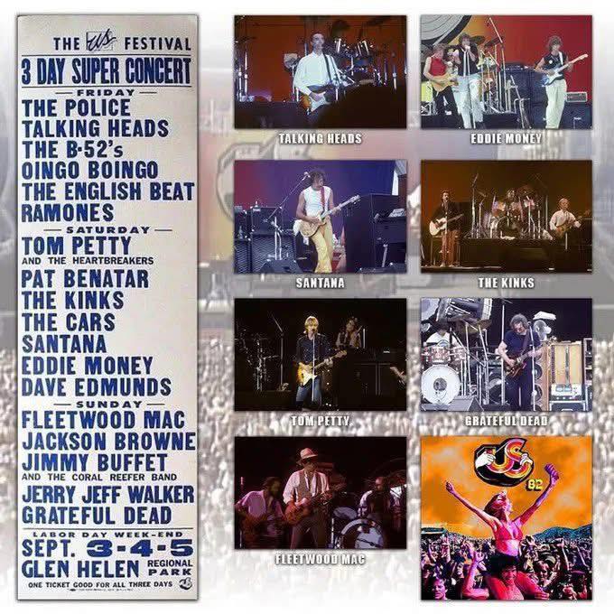 US Festival 1982 in San Bernardino, California, featuring
