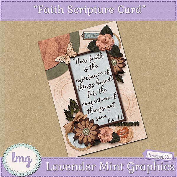 Lavender Mint Graphics - Here is a new scripture card using my 