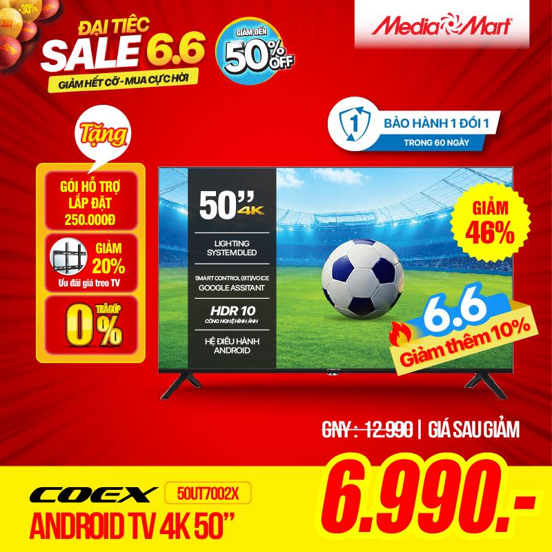 Banner Siêu Sale Tivi 4K Rẻ Vô Đối