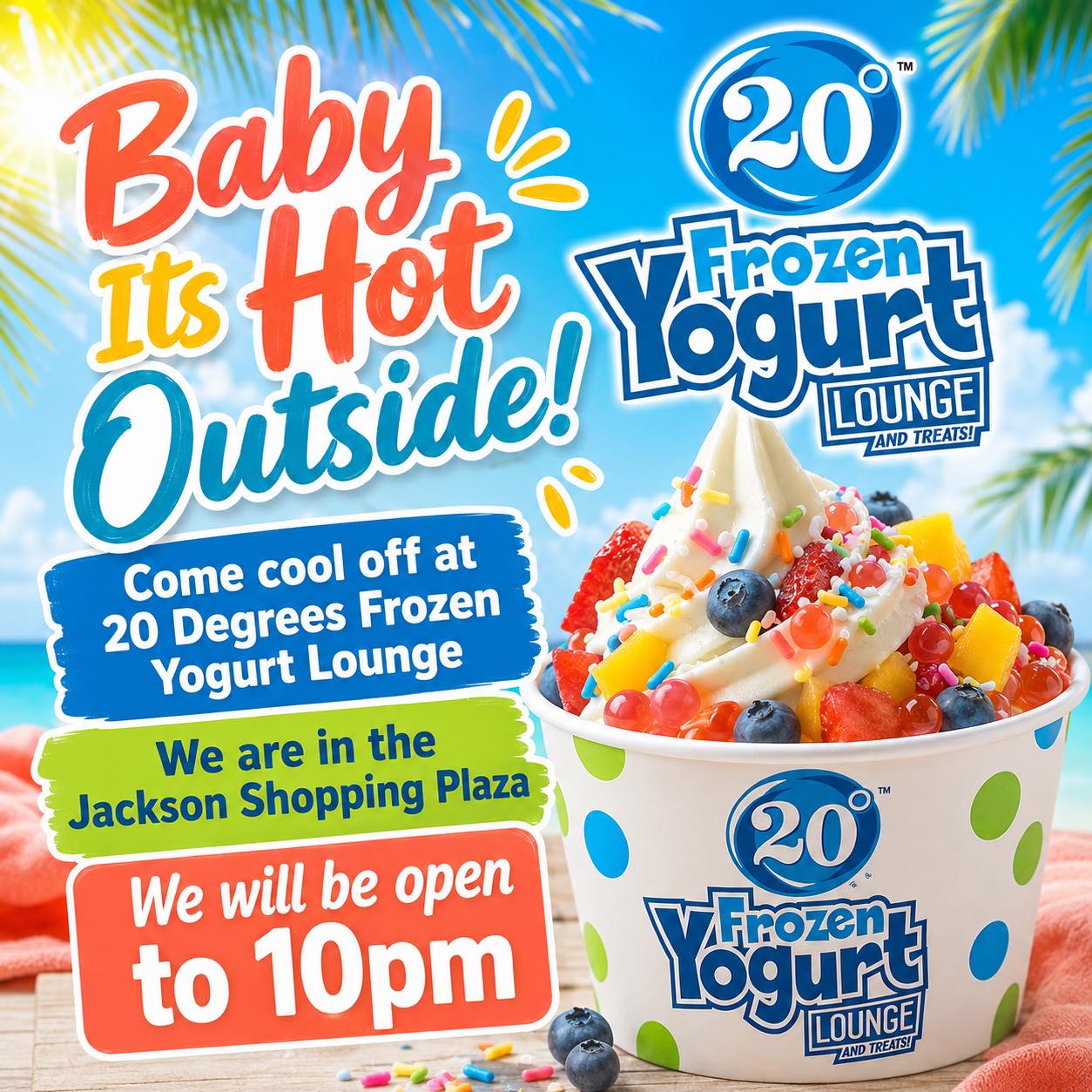 20 Degrees Frozen Yogurt Lounge | Cookeville TN