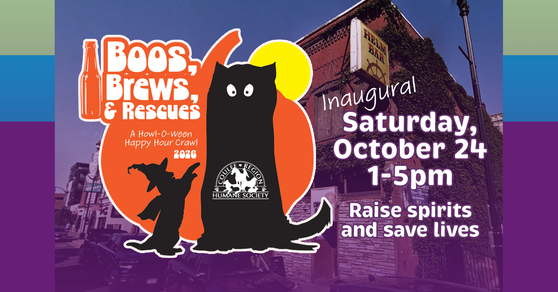 Boos, Brews, & Rescues Howl-o-ween Happy Hour Bar Crawl