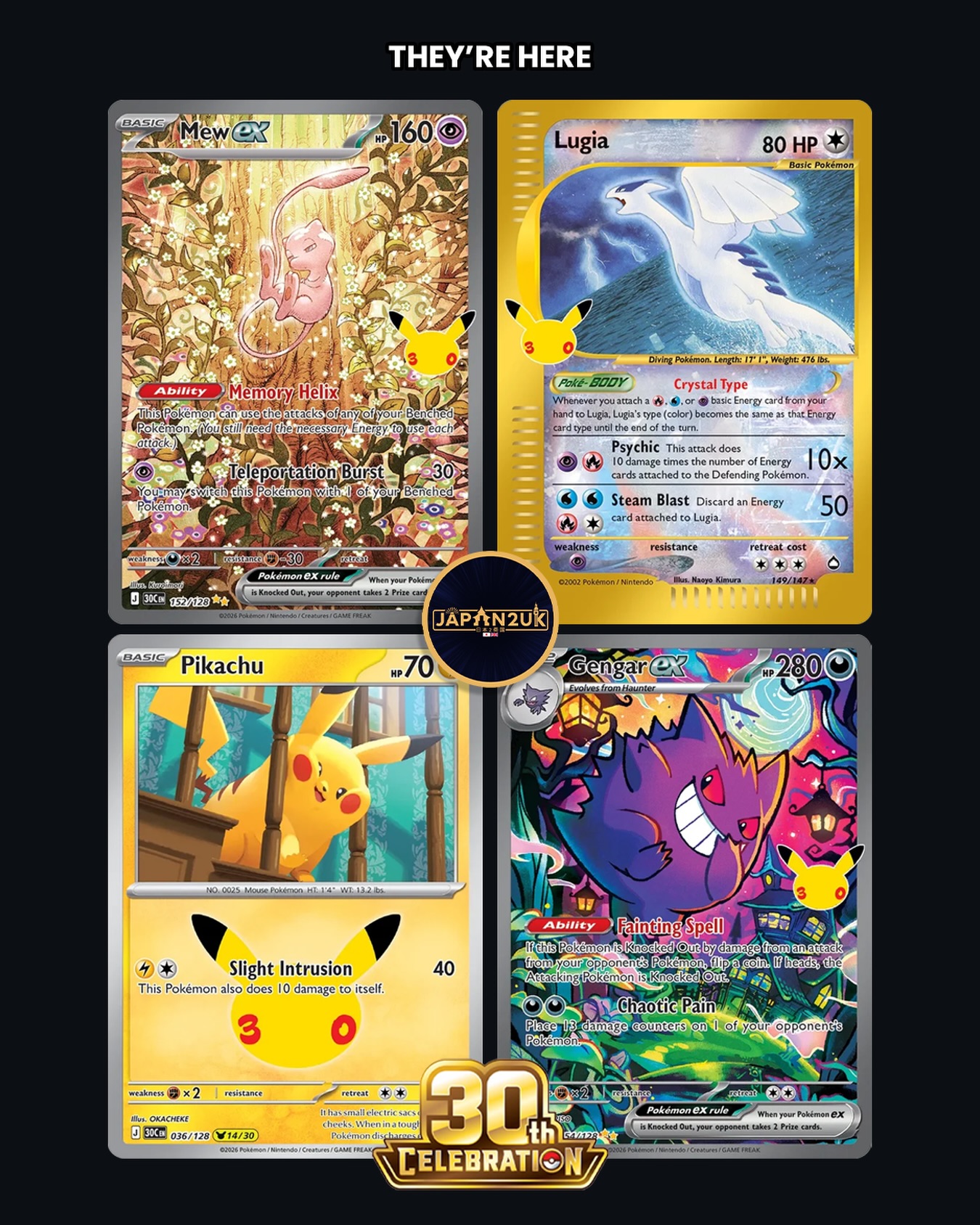 Japan2UK launches English Pokémon card directory with 30th