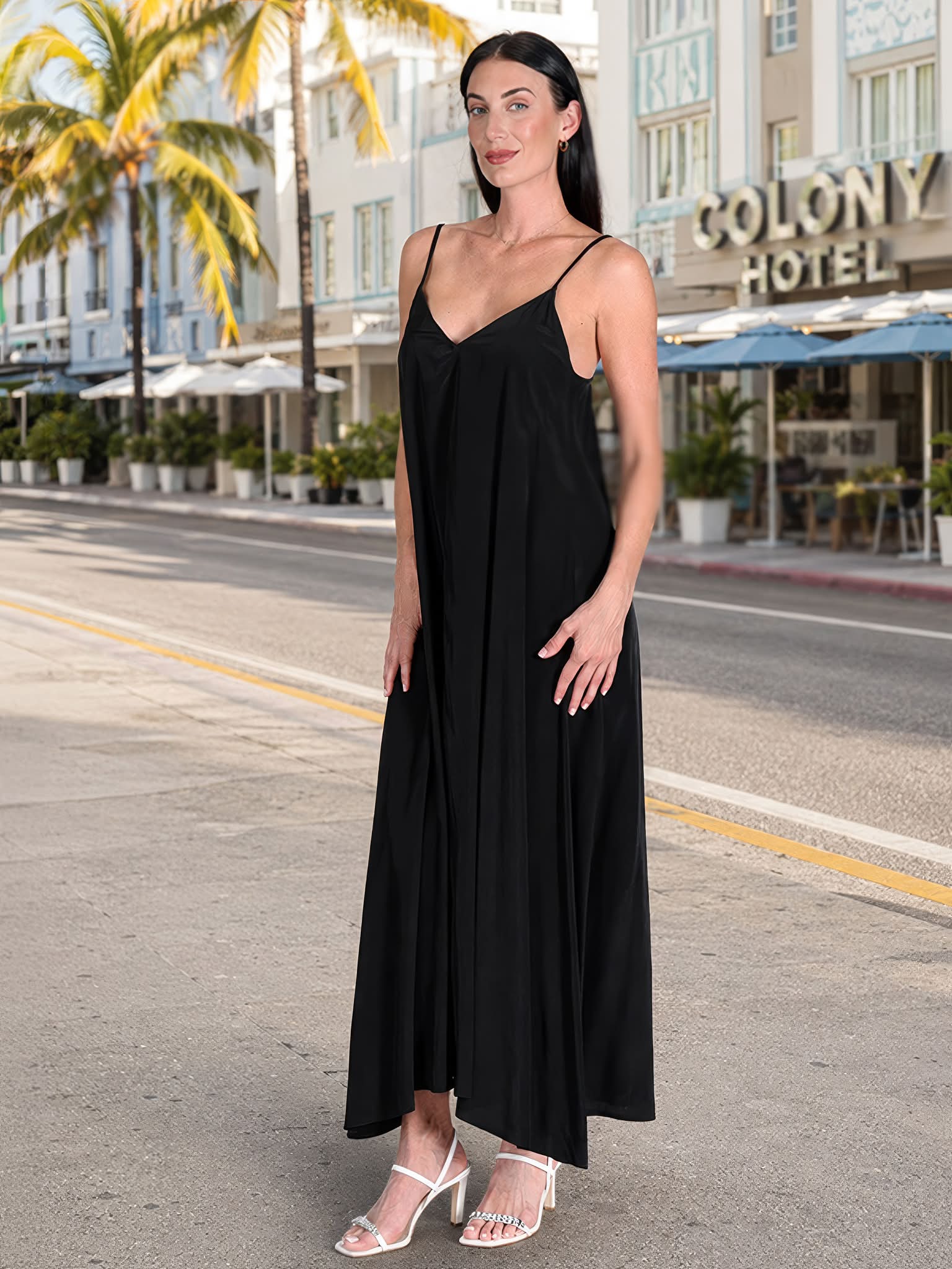 Jean Pierre Klifa Paris south beach maxi dress