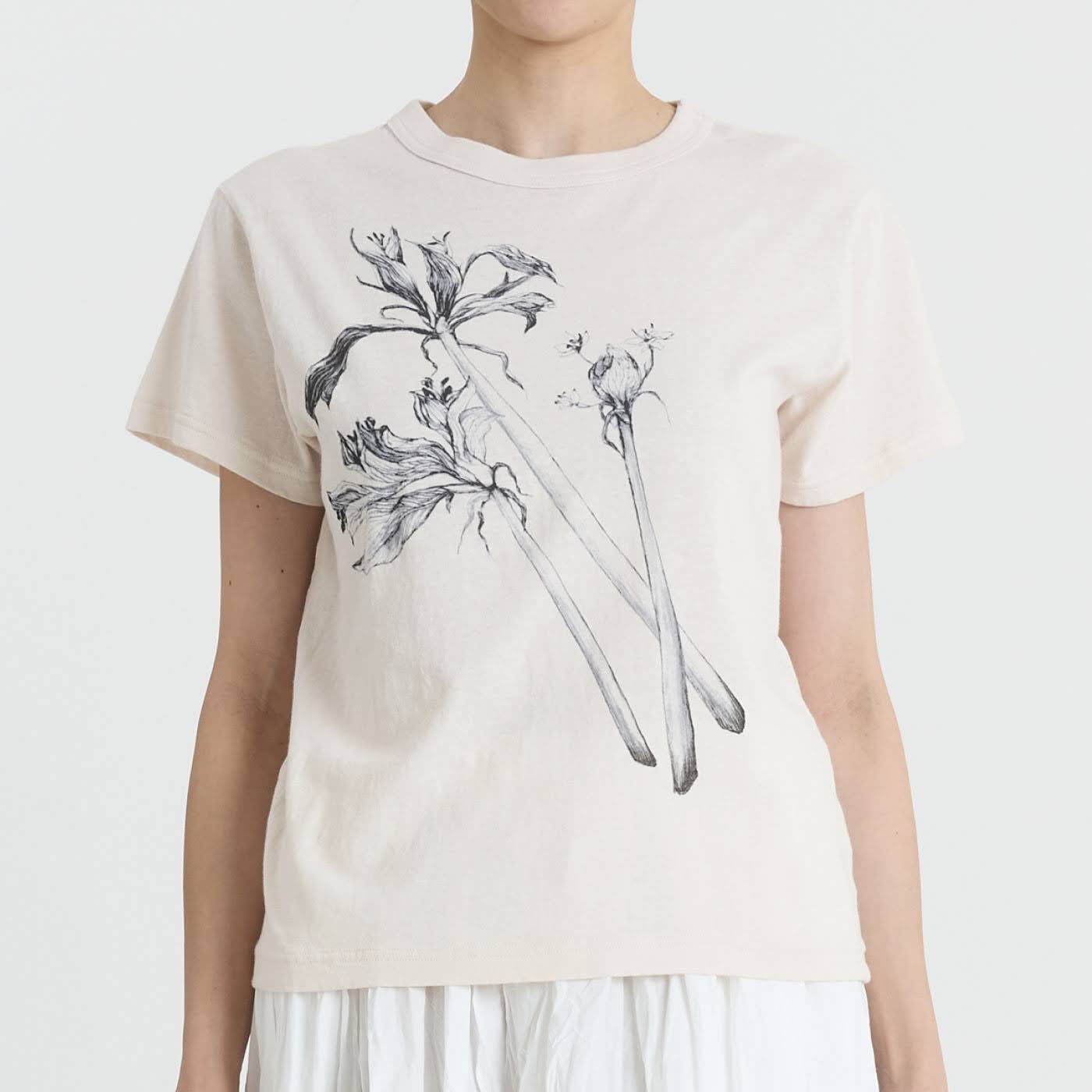 pas de calais SPRING / SUMMER 2026 ・ラフィ＆MVS天竺 前身プリント