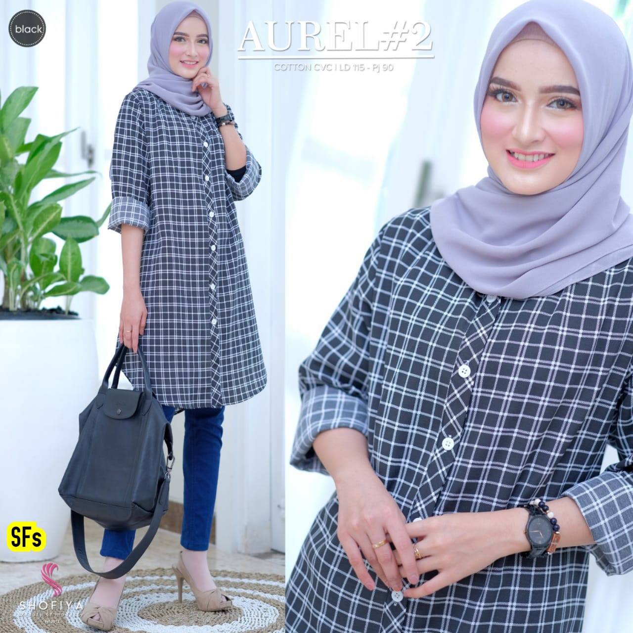 Rifana Hijab - 🍀 CELLINE BLACK 🍀 . . Rp 230.000,- . . Spesifikasi ...