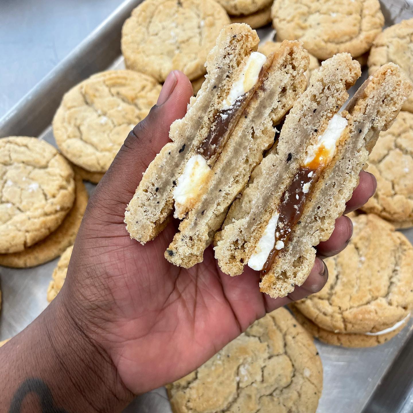 Swank Desserts - 𝗦𝗮𝗹𝘁𝗲𝗱 𝗯𝗿𝗼𝘄𝗻 𝗯𝘂𝘁𝘁𝗲𝗿 𝘀𝘂𝗴𝗮𝗿 𝗰𝗼𝗼𝗸𝗶𝗲, 𝘃𝗮𝗻𝗶𝗹𝗹𝗮 𝗯𝘂𝘁𝘁𝗲𝗿𝗰𝗿𝗲𝗮𝗺 ...