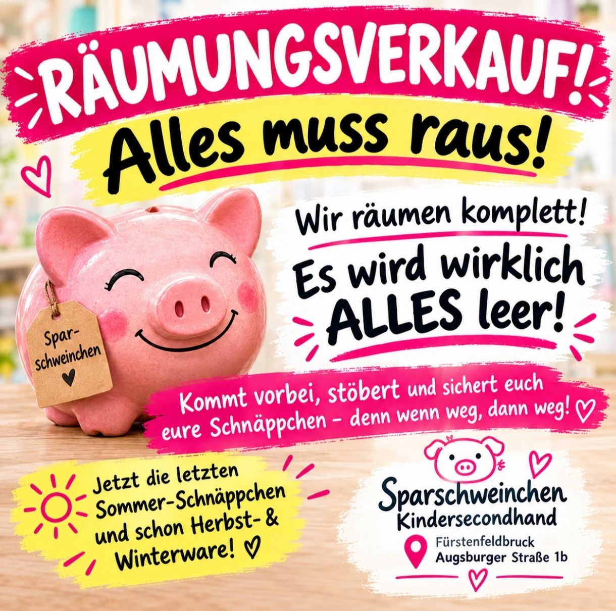 Sparschweinchen Kindersecondhand