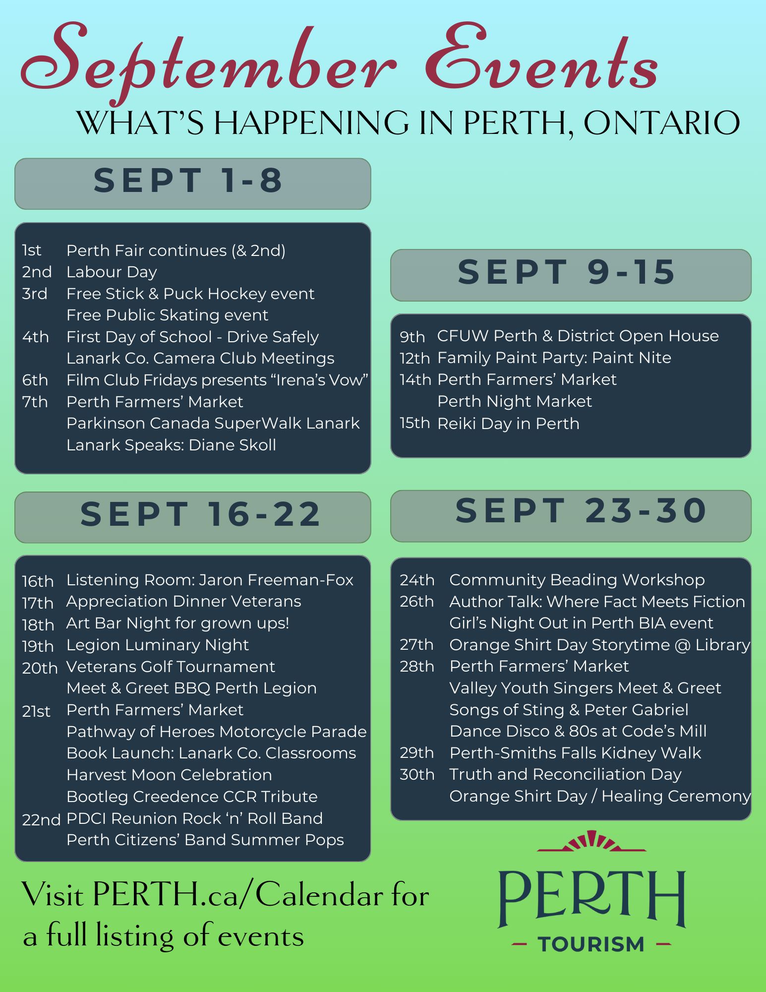 Perth Tourism - Welcome September! 🍎 ️ With fall just...