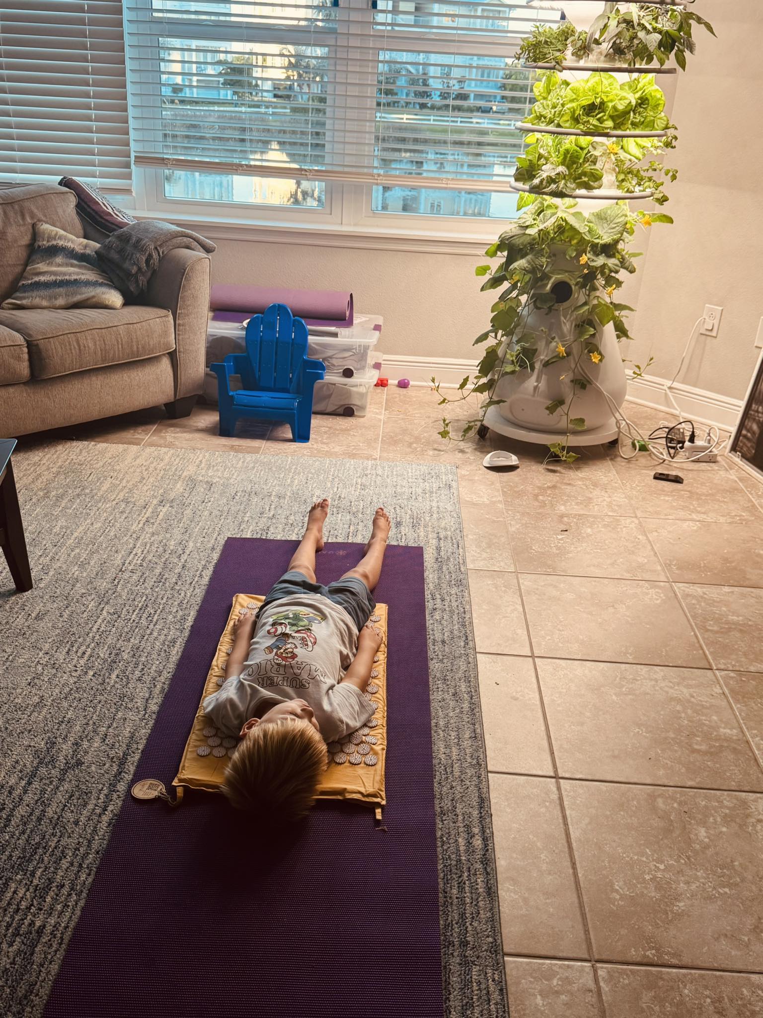Callen, laying on the... - The Yoga Journey with Kat Fetzer | Facebook