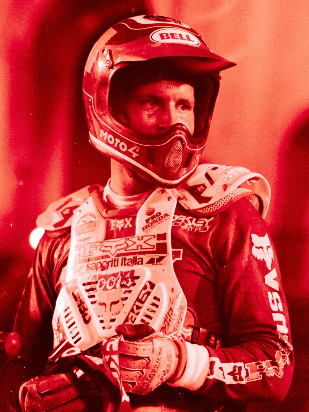 BELL MOTO4 Rick Johnson ヴィンテージ 80s Rick Johnson's 1987 Bell Moto 4 helmet