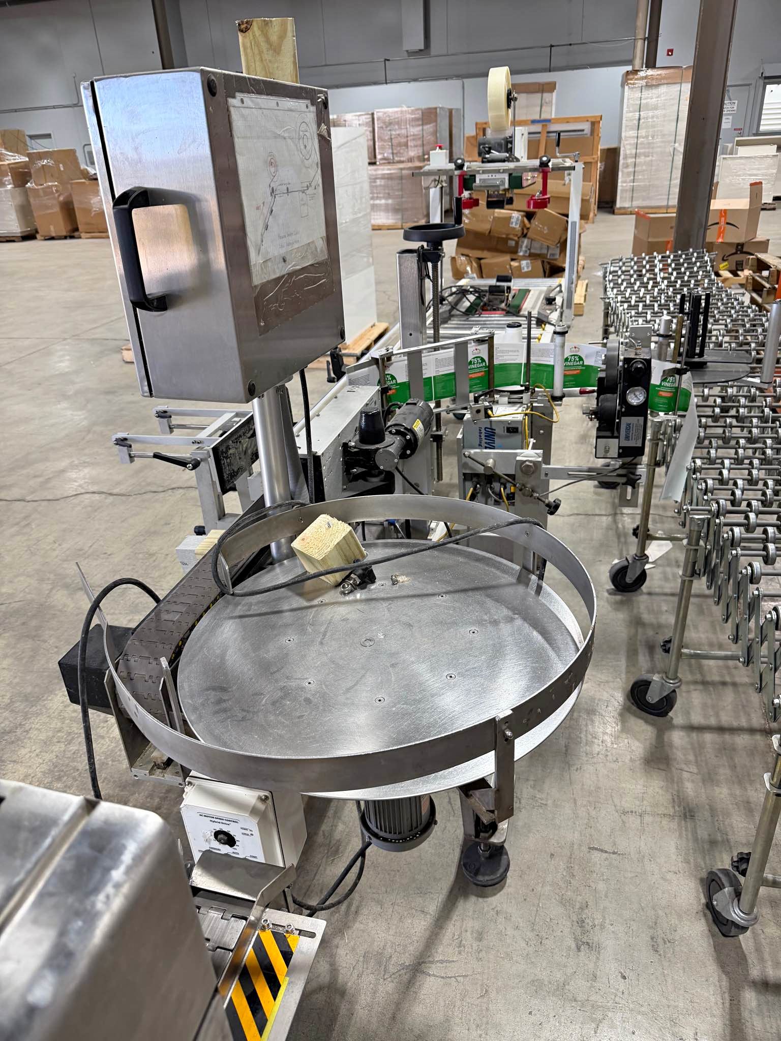 Universal Labeling Systems Automatic Conveyor Label Applicator (L-15 ...