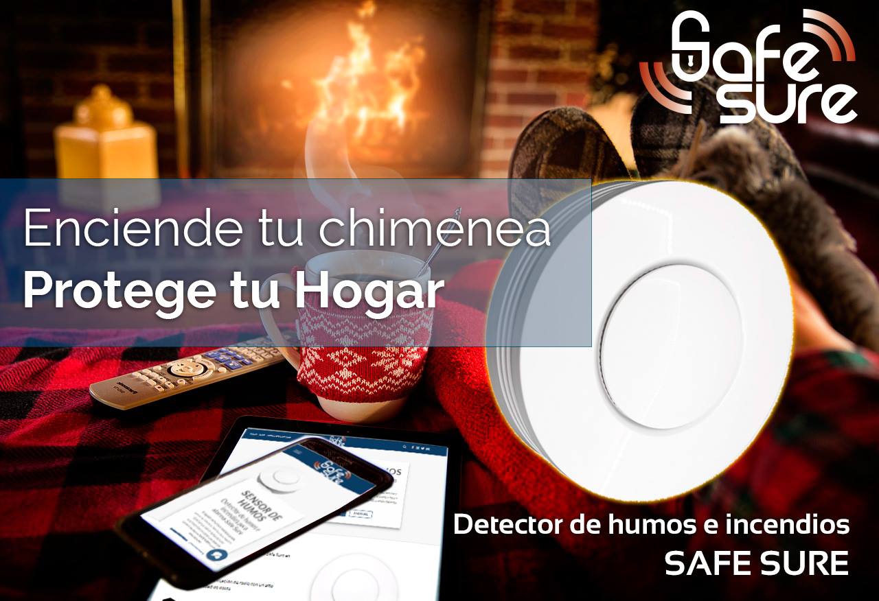 Sistema - Haz de tu hogar un sitio seguro. Sensor de humo Safe Sure ...