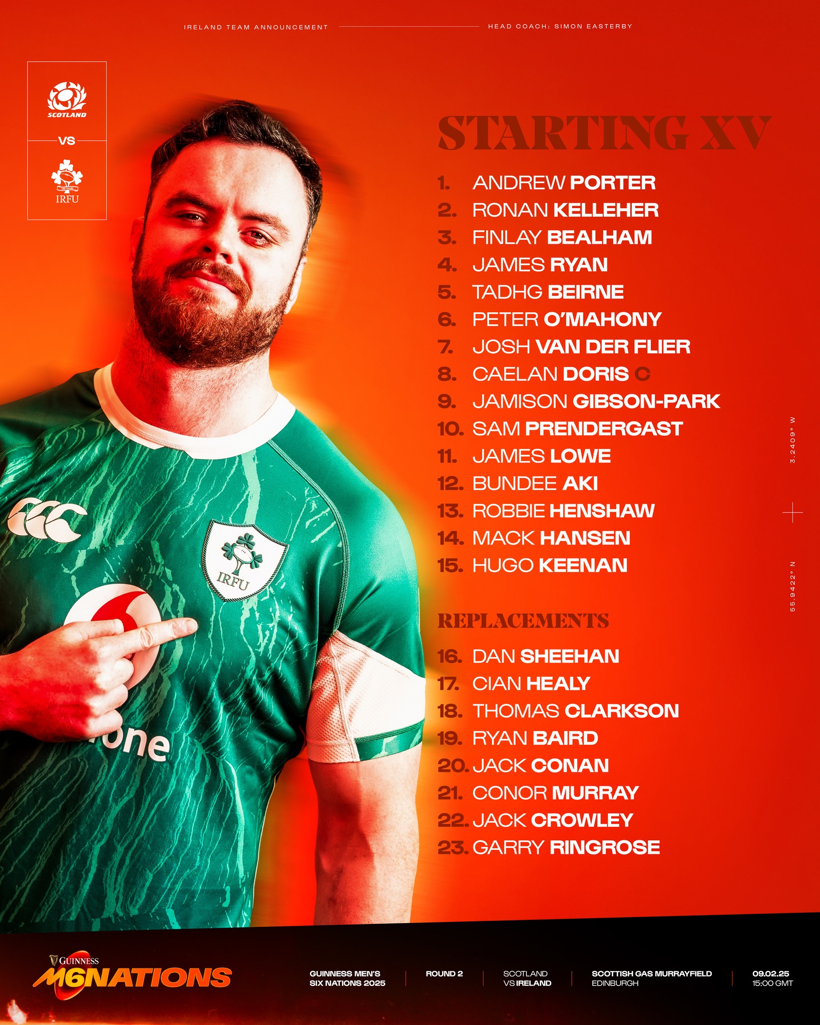 ☘️ The IrishRugby side to... - Guinness Men's Six Nations | Facebook