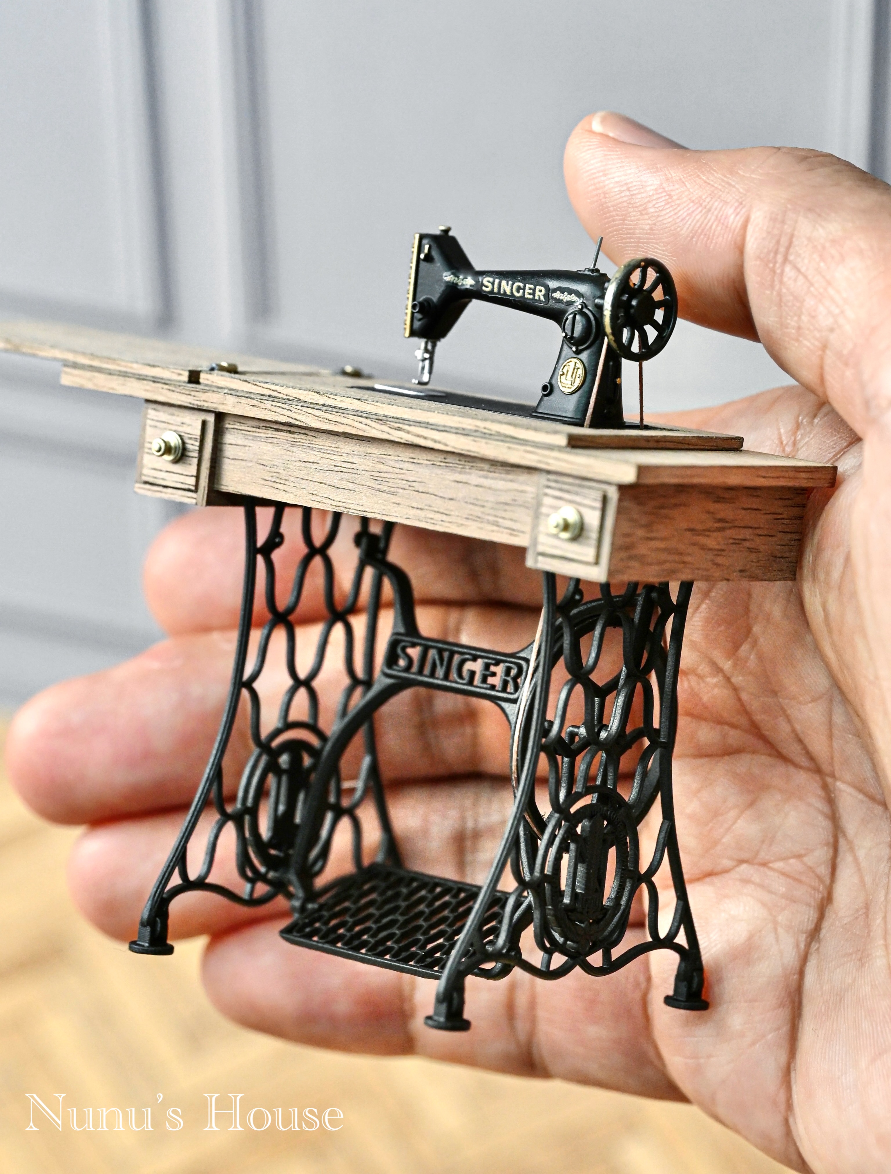 うす、1本もの材料で、制作された Nunu's House - Nunu's House (handmade miniature1/12)