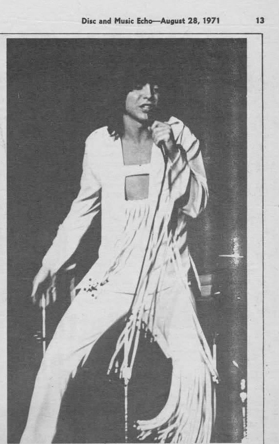 An article from the August 28, 1971 Disc And Music Echo Magazine
