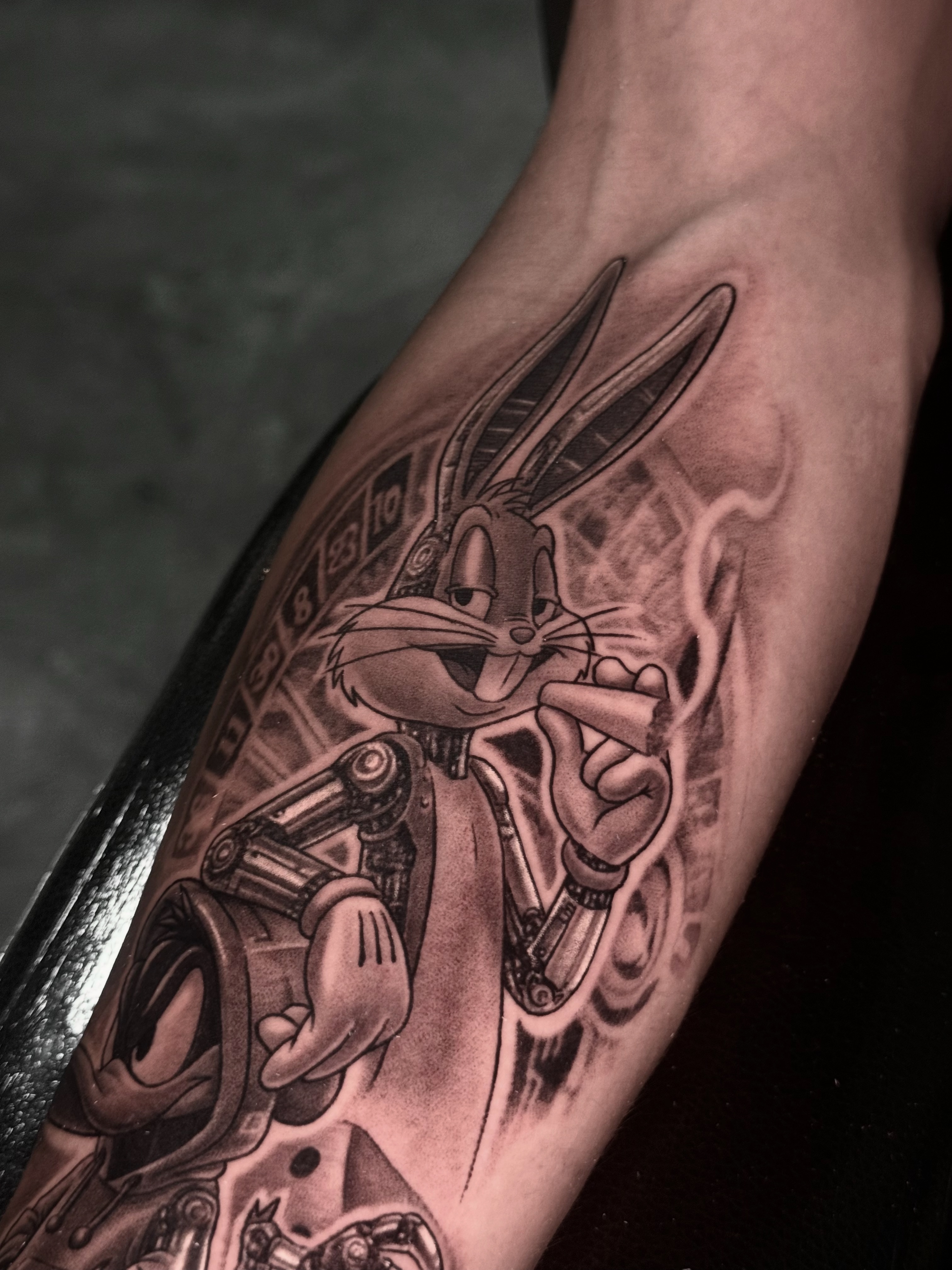 tattoothingsjb #cartoontattoo #blackandgreytattoo