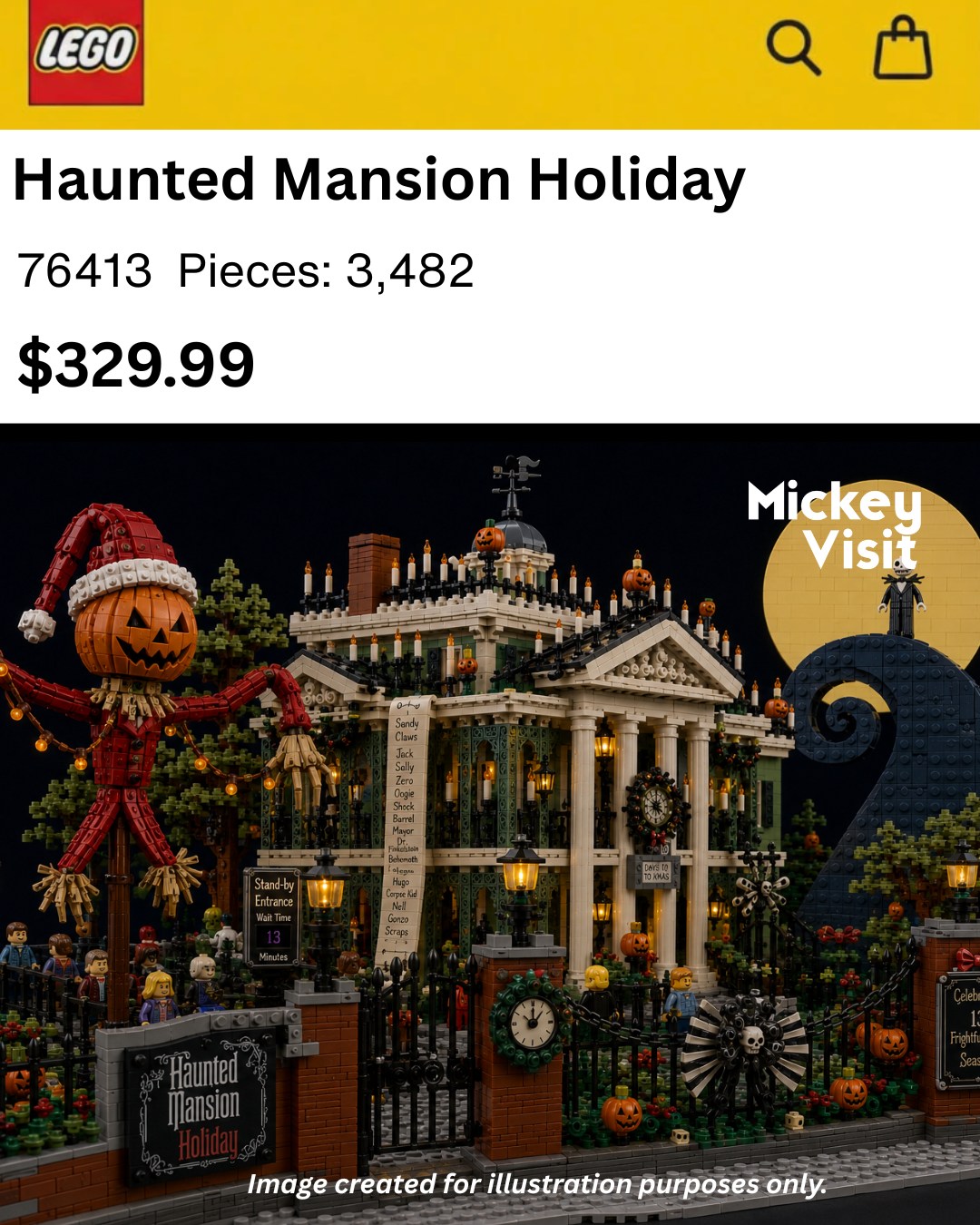Lego gingerbread haunted house and holiday cars