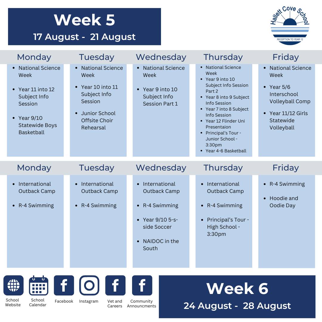 コレクション Hallett Cove School Tech 2025 Upcoming events at Hallett Cove School in August 2026