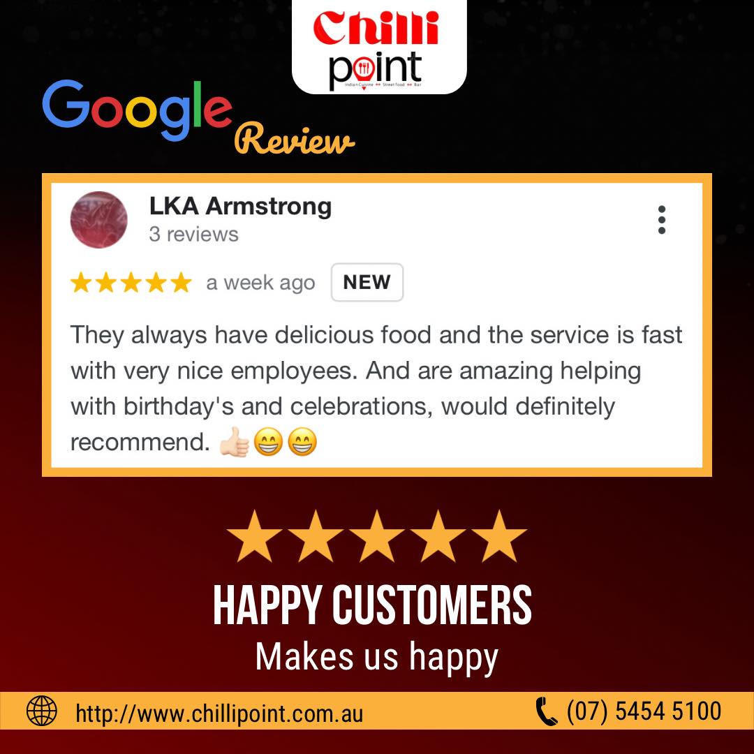 Happy Customers... - ChilliPoint Indian Restaurant Mooloolaba | Facebook
