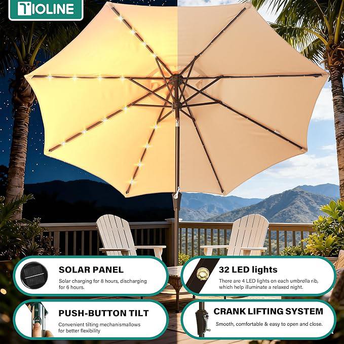 instructions for sunny daze patio umbrella Sunnydaze Outdoor with Tilt & Crank, Burnt Orange, 9ft With an 8.5 canopy Sunnydaze Offset Patio Umbrella with