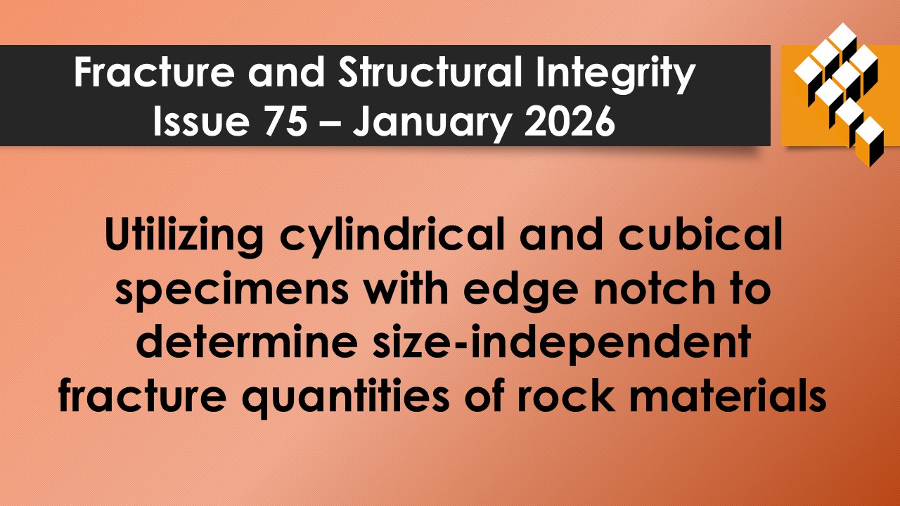Fracture - Fracture and Structural Integrity (January 2026 issue ...