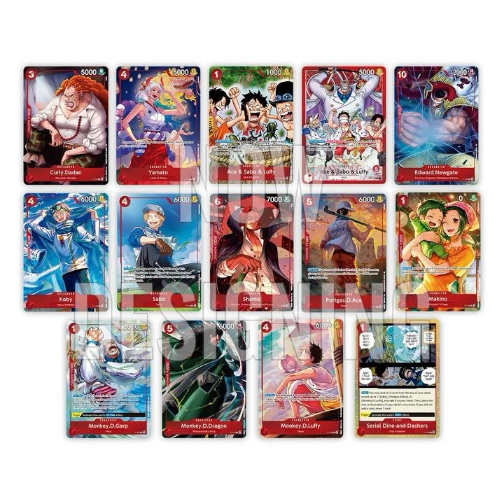 one piece card game special goods set ace sabo luffy English  Playmat + Sabo and Rufy Unboxing time! Did you get