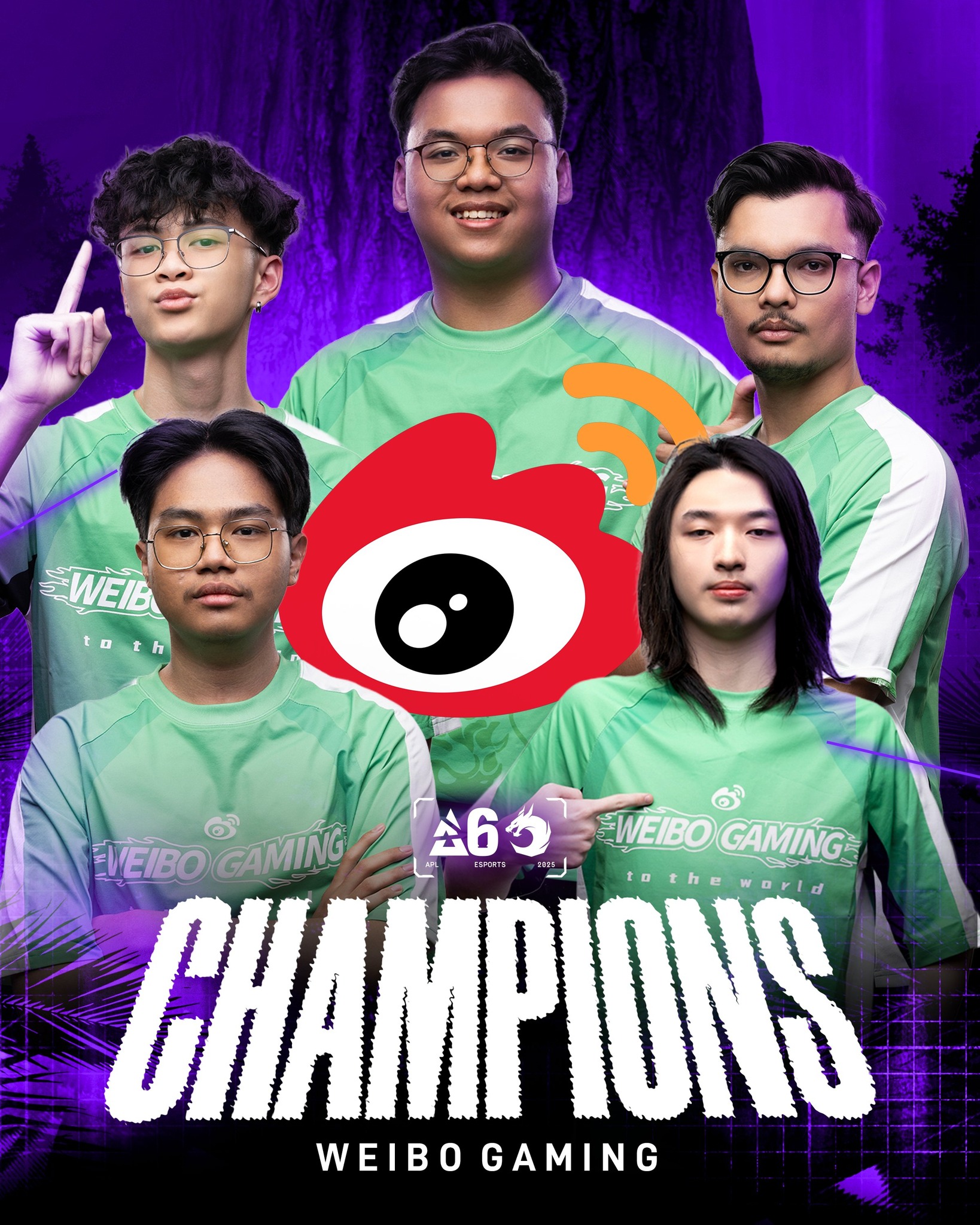 若凌 RuoLing - 🇸🇬 恭喜「2025 賽季第二階段 - 亞洲聯賽」由 Weibo Gaming 榮獲冠軍... | Facebook