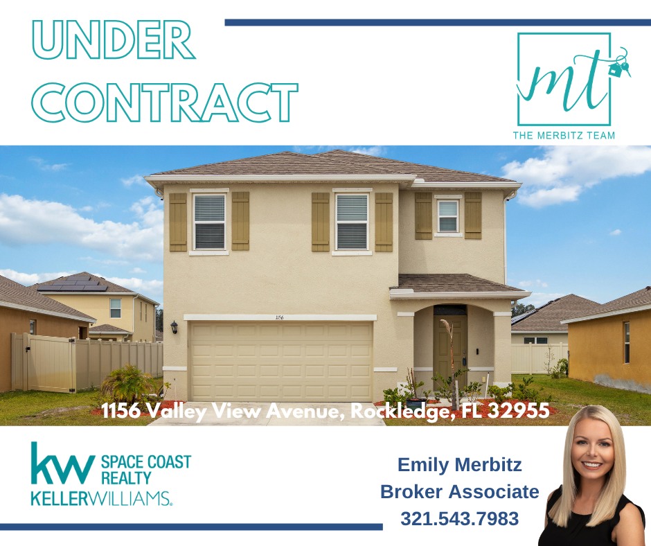 リアライズ Rockledge home under contract with The Merbitz Team at Keller Williams
