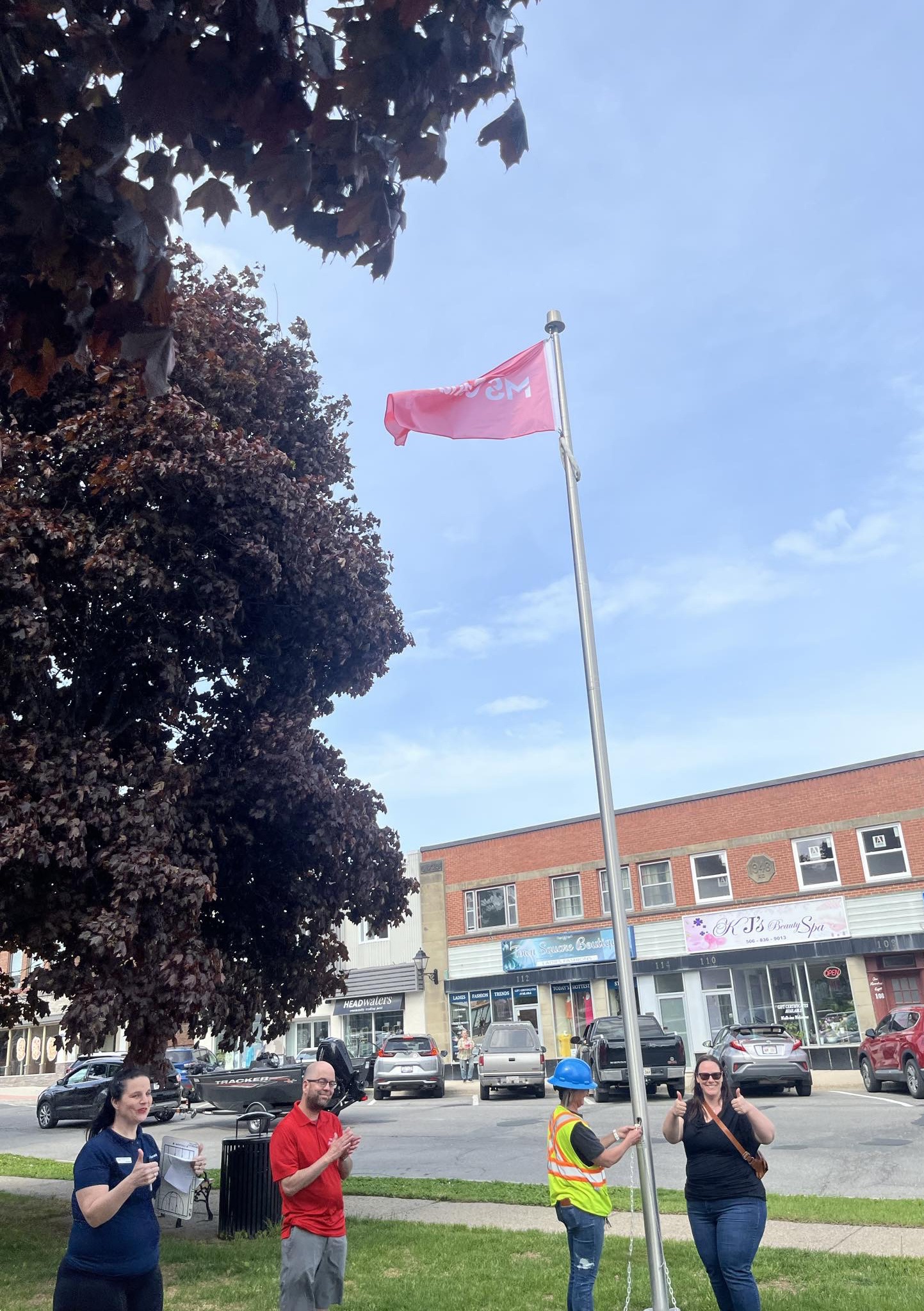 MS flag raising