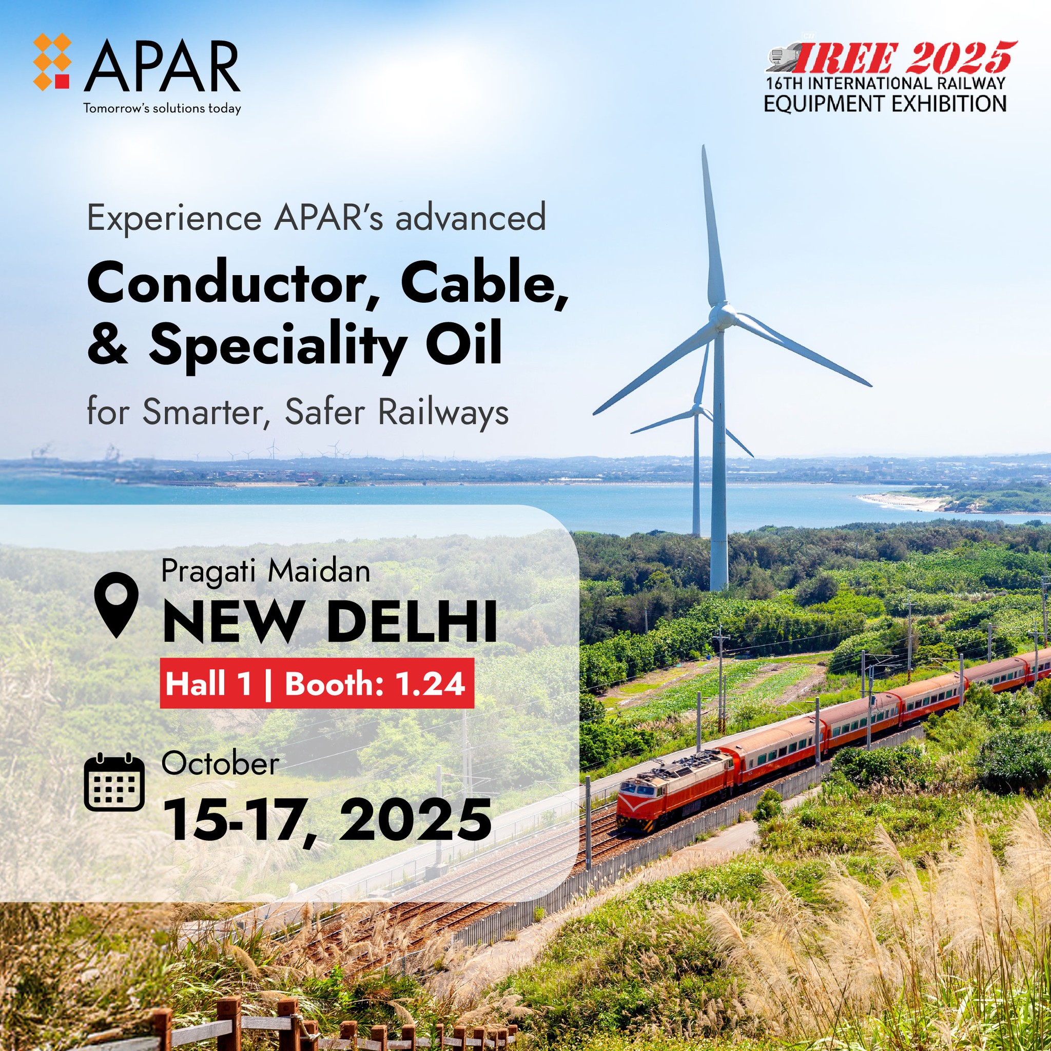 APAR - APAR at IREE 2025 Railways are the backbone of India’s ...