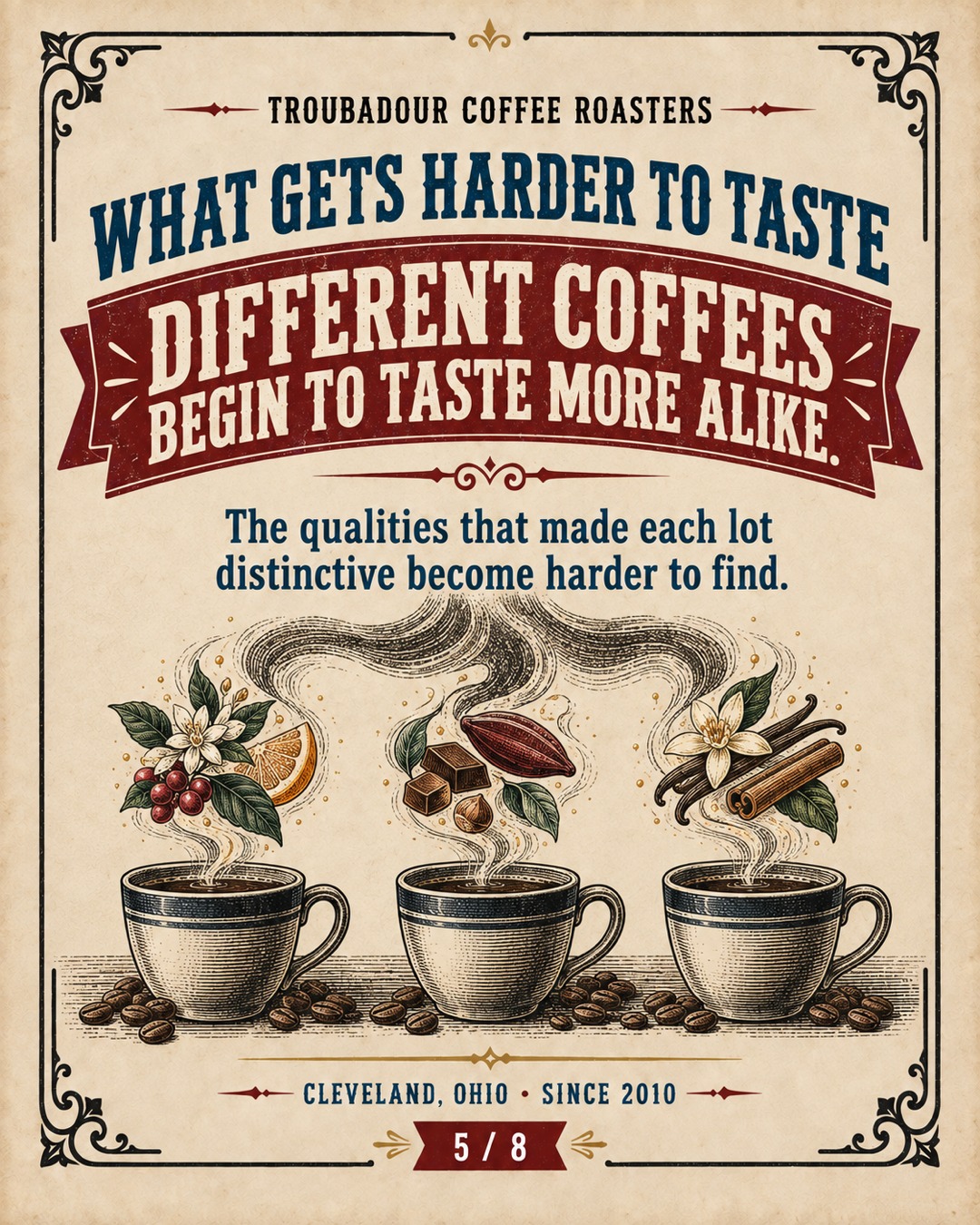 Why Troubadour Coffee Roasters doesn't offer dark roast coffee