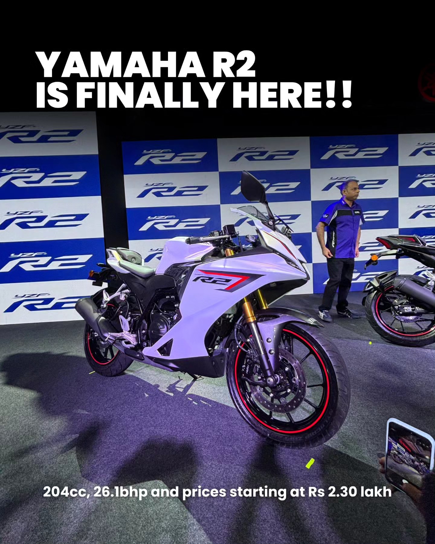 The mystery R is finally out — meet the all-new Yamaha YZF-R2