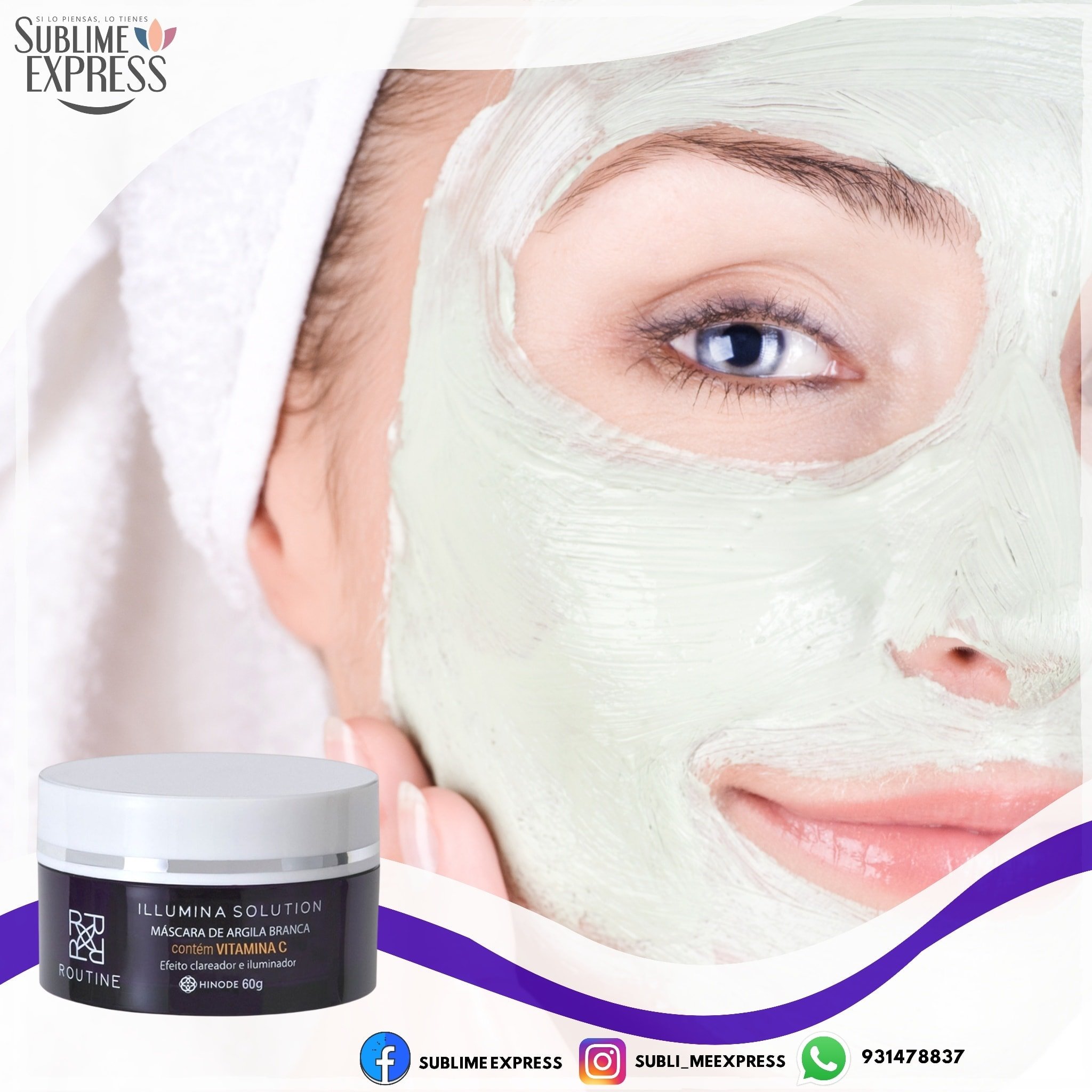 Sublime - 🥰Llego Arcilla Blanca, Illumina Solution Mascarilla facial ...
