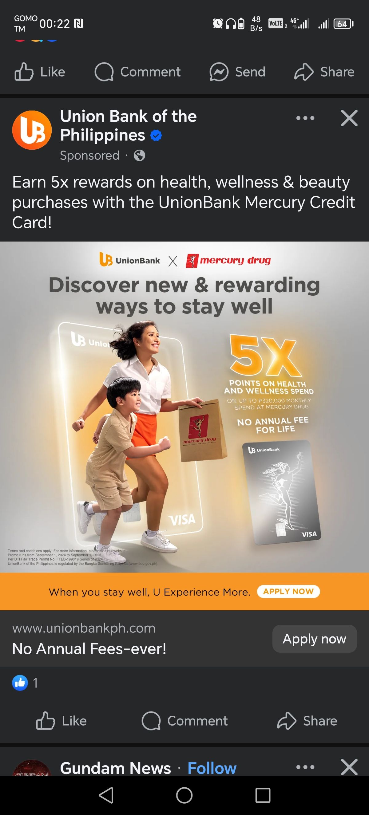 UNION BANK CREDIT CARD | Bat pinopromote ni UB Na no annual fee to ...