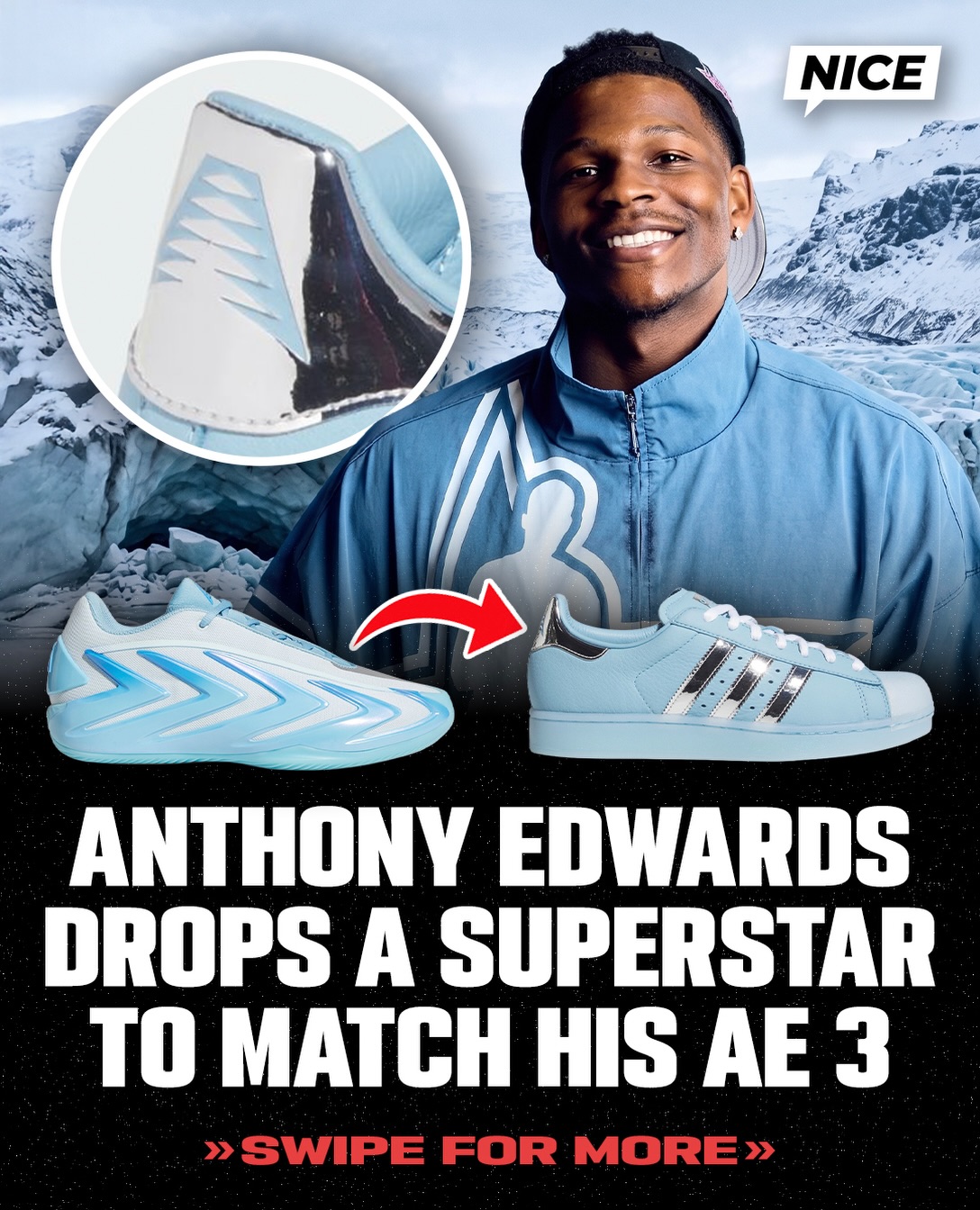 Anthony Edwards just launched his “Cold Blooded” AE 3 alongside a
