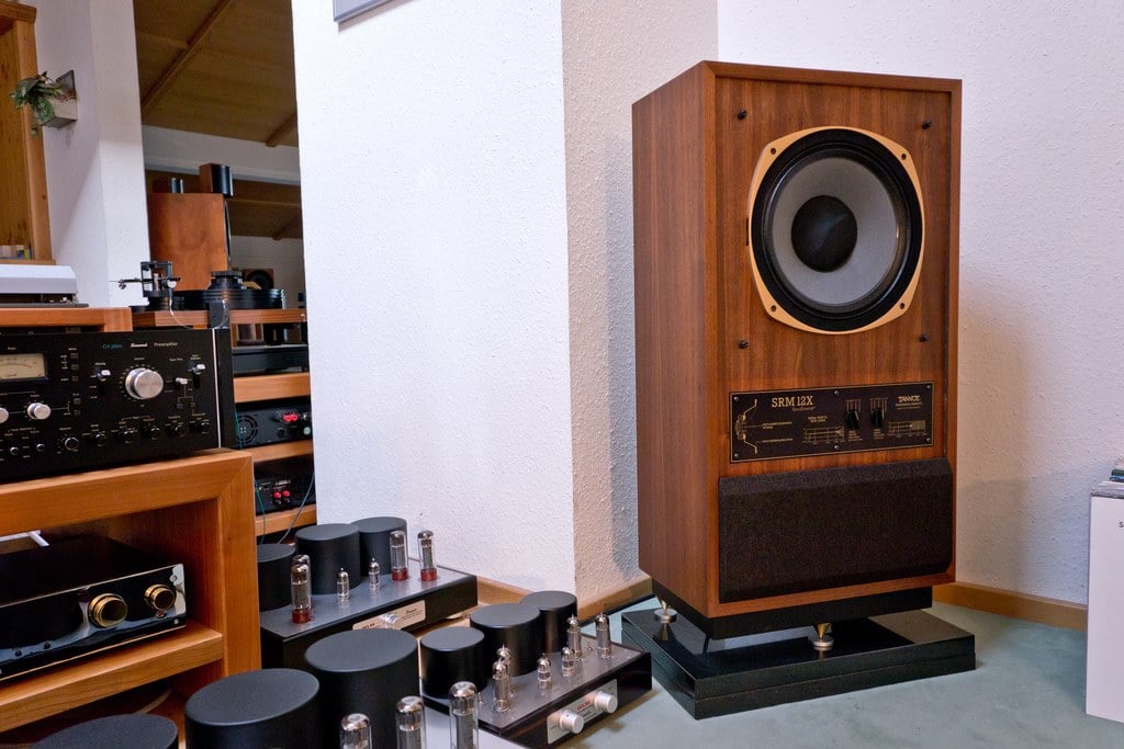 Tannoy SRM 12X driven by WLM Acoustics tube electronics