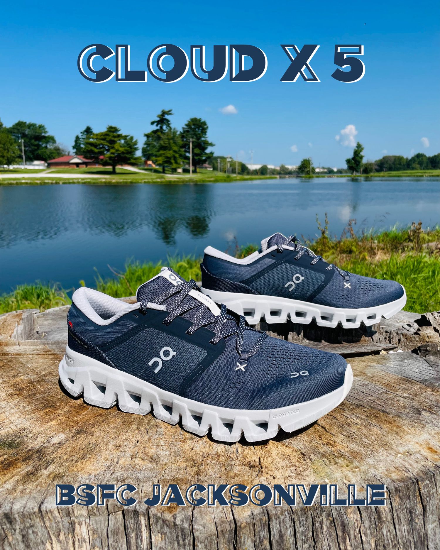 Men's Cloud X 5 now available in Navy/Glacier! 😎