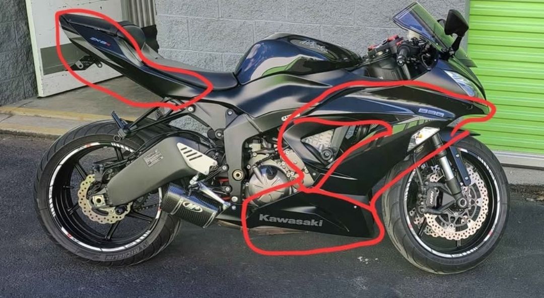 2013-2018 zx-6r fairings