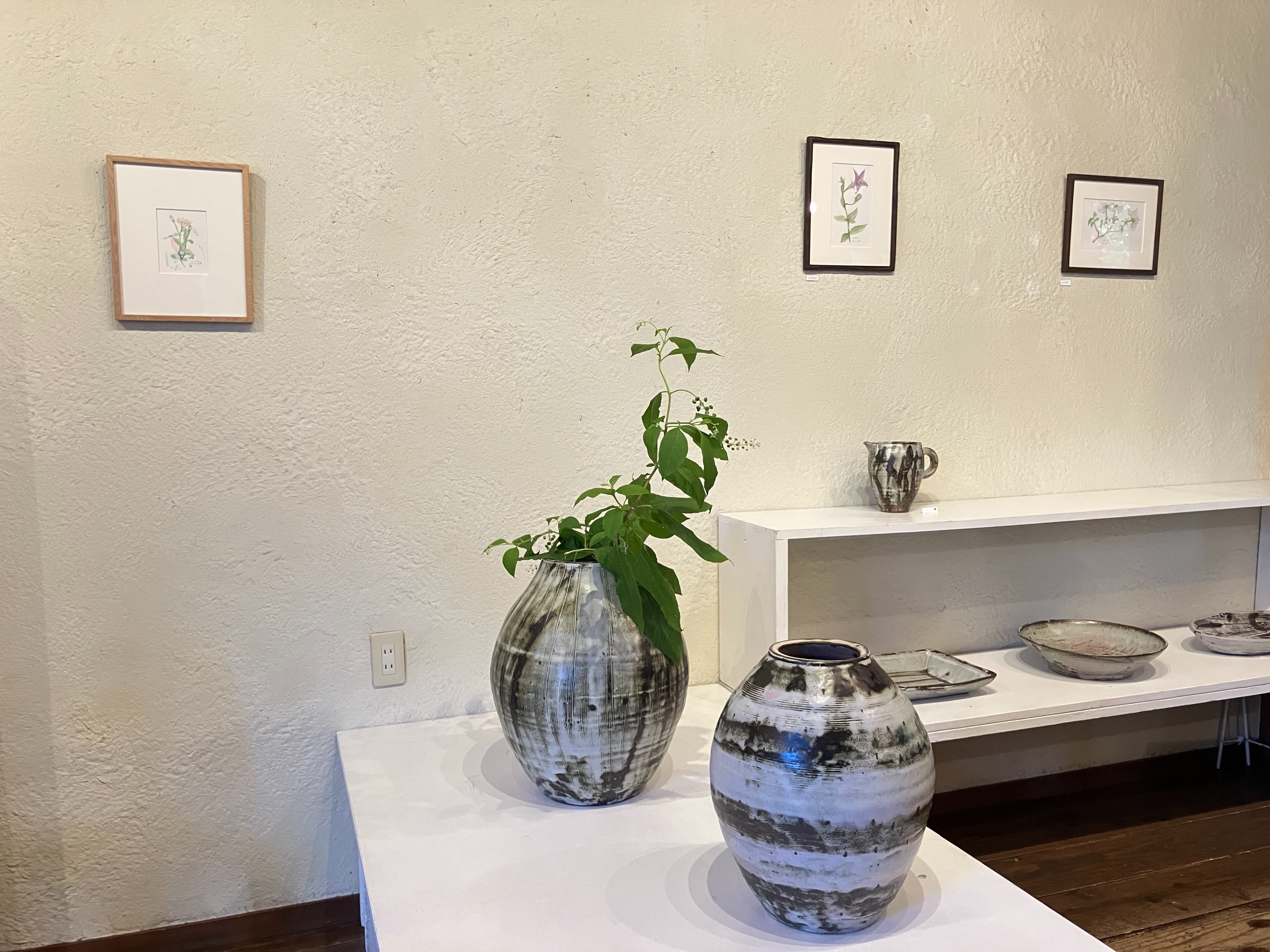小野哲平さんの作品展がはじまりました。 今日、明日、明後日もご
