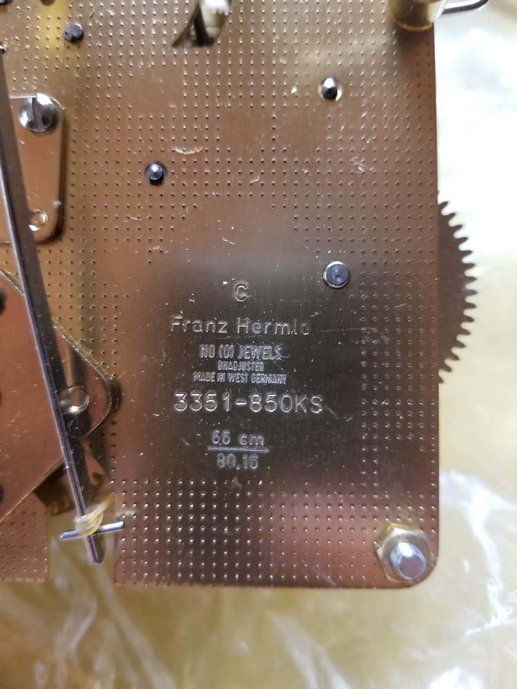 This one is a Franz Hermle 351-850 series movement, a chain-driven