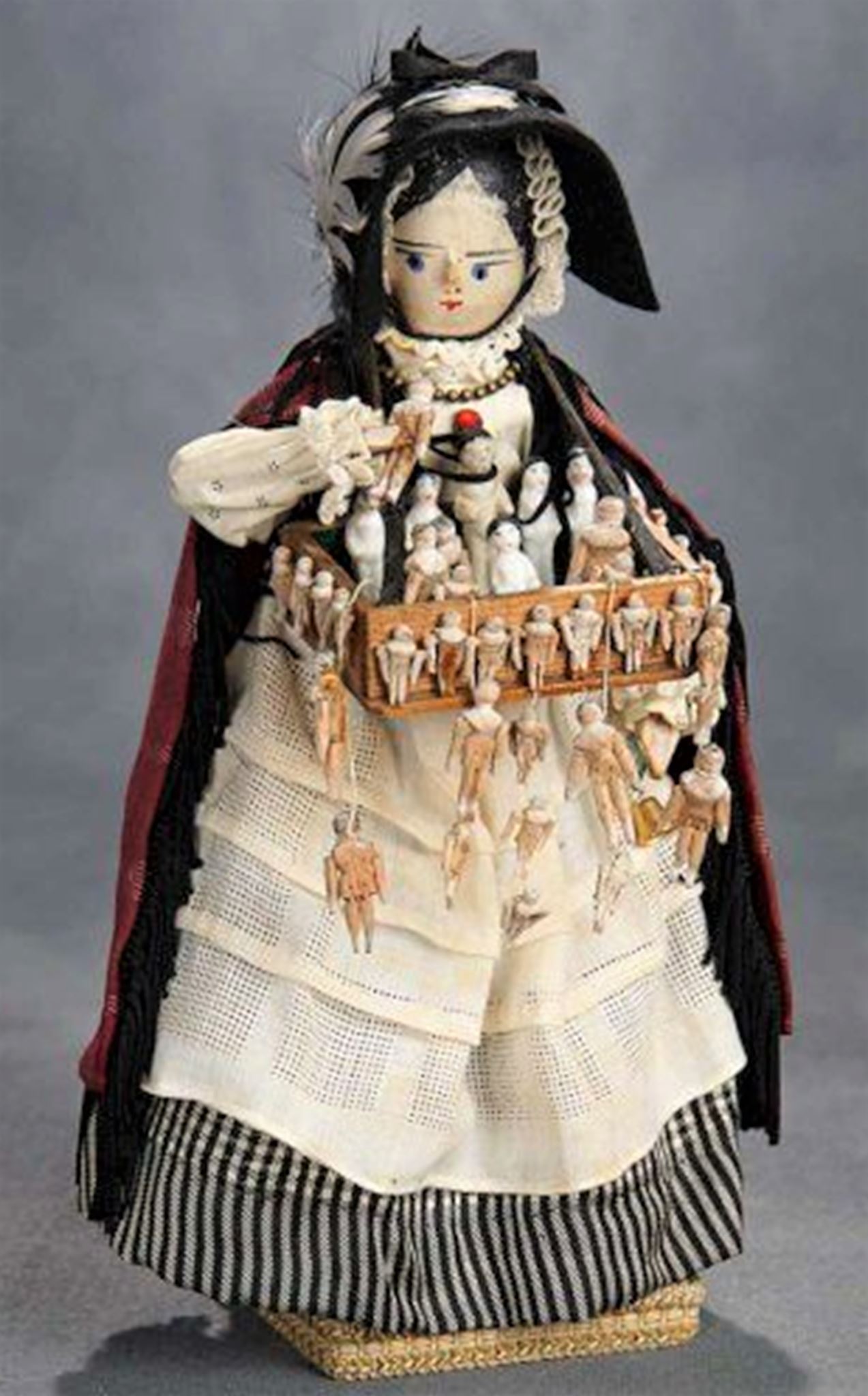 This is a Welsh Peddler doll and it dates to the last half of the