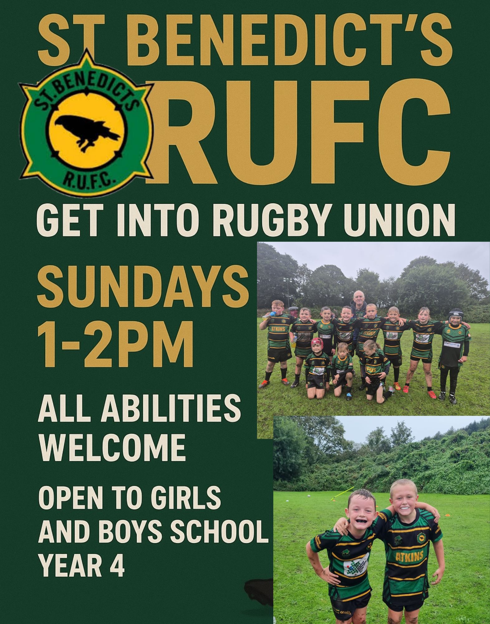 🔰 U9s Training Tomorrow! 🔰 Reminder... - St Benedicts RUFC | Facebook