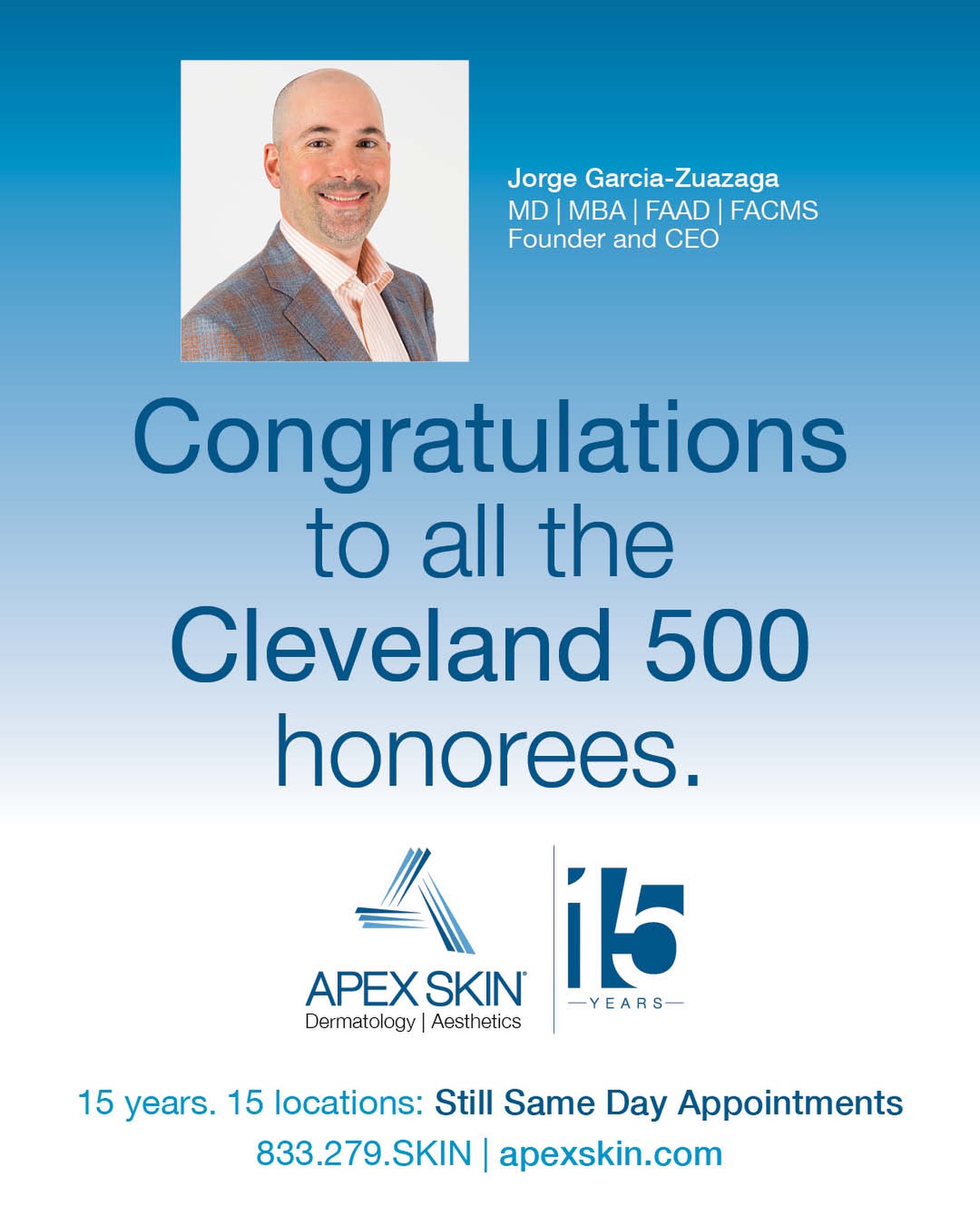 Cleveland 500 Honors APEX SKIN's Jorge Garcia-Zuazaga