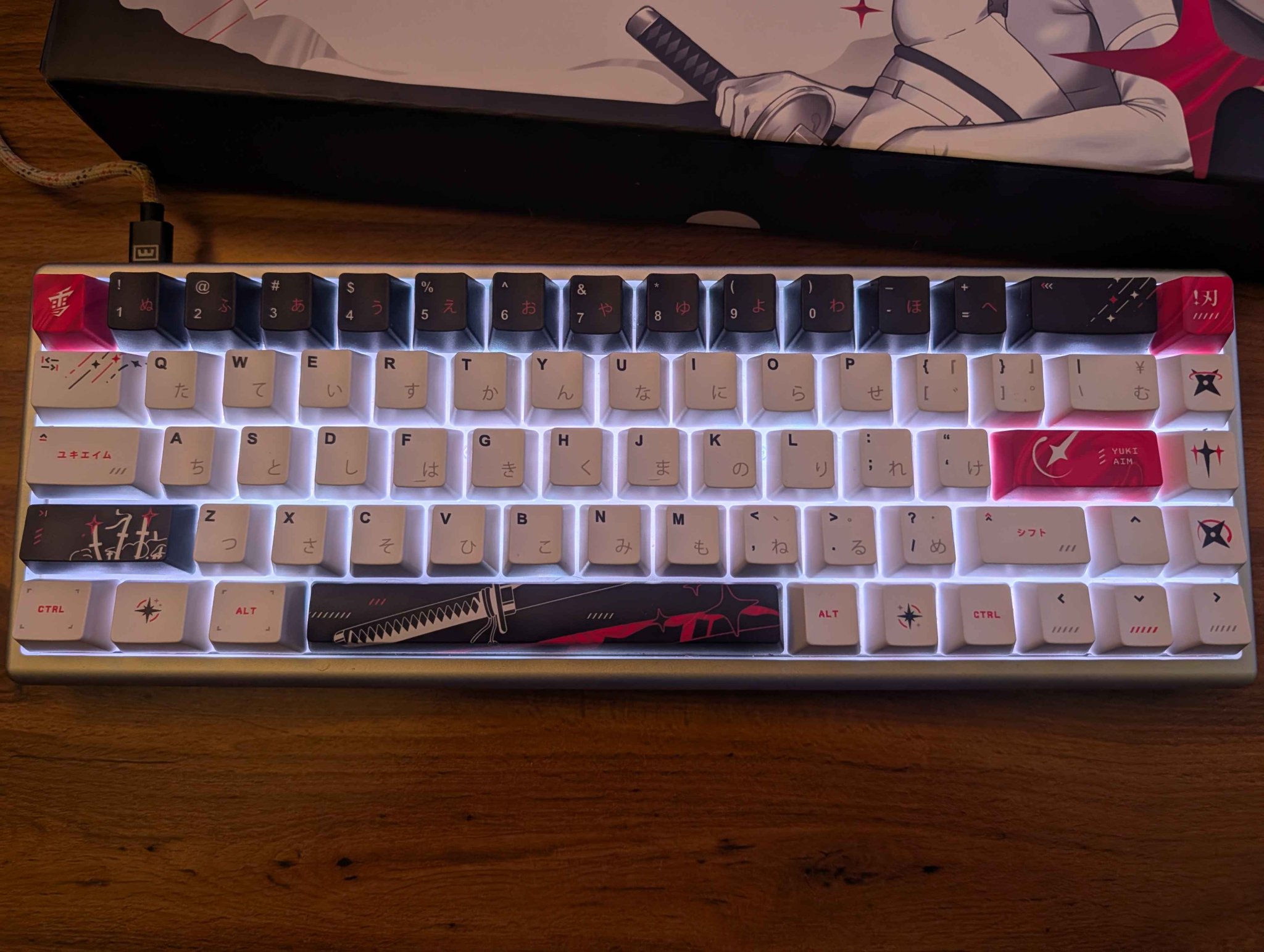 LIMITED YUKI AIM Polar 65 KATANA Edition - Rapid Trigger / Hall 