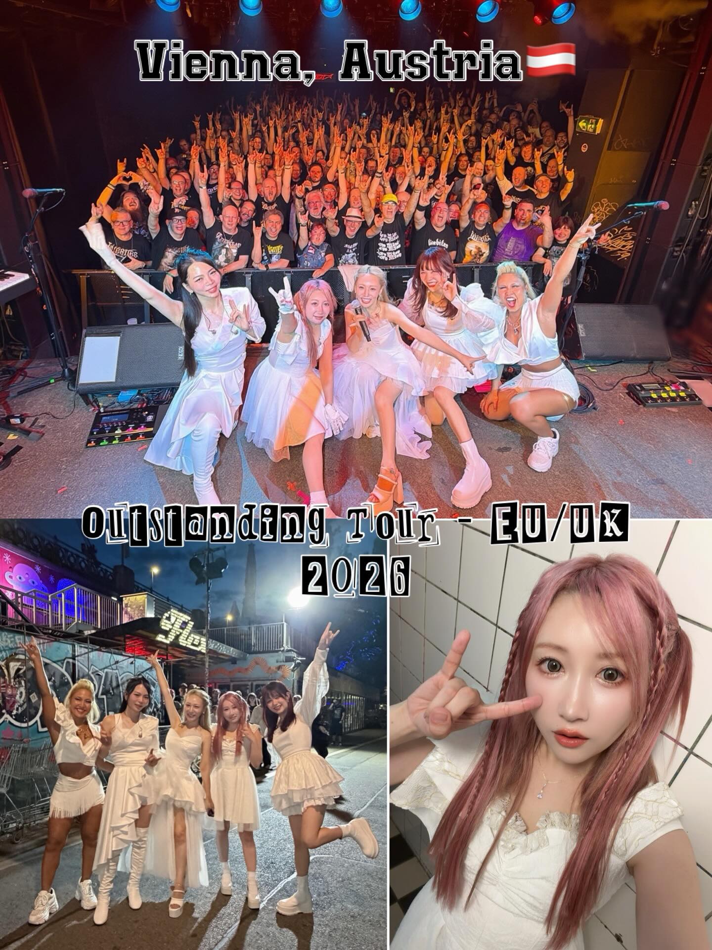 Haruna 👏🏻👍🏻 LOVEBITES 💓 concert à #Vienne ❤️‍🔥 LOVEBITES