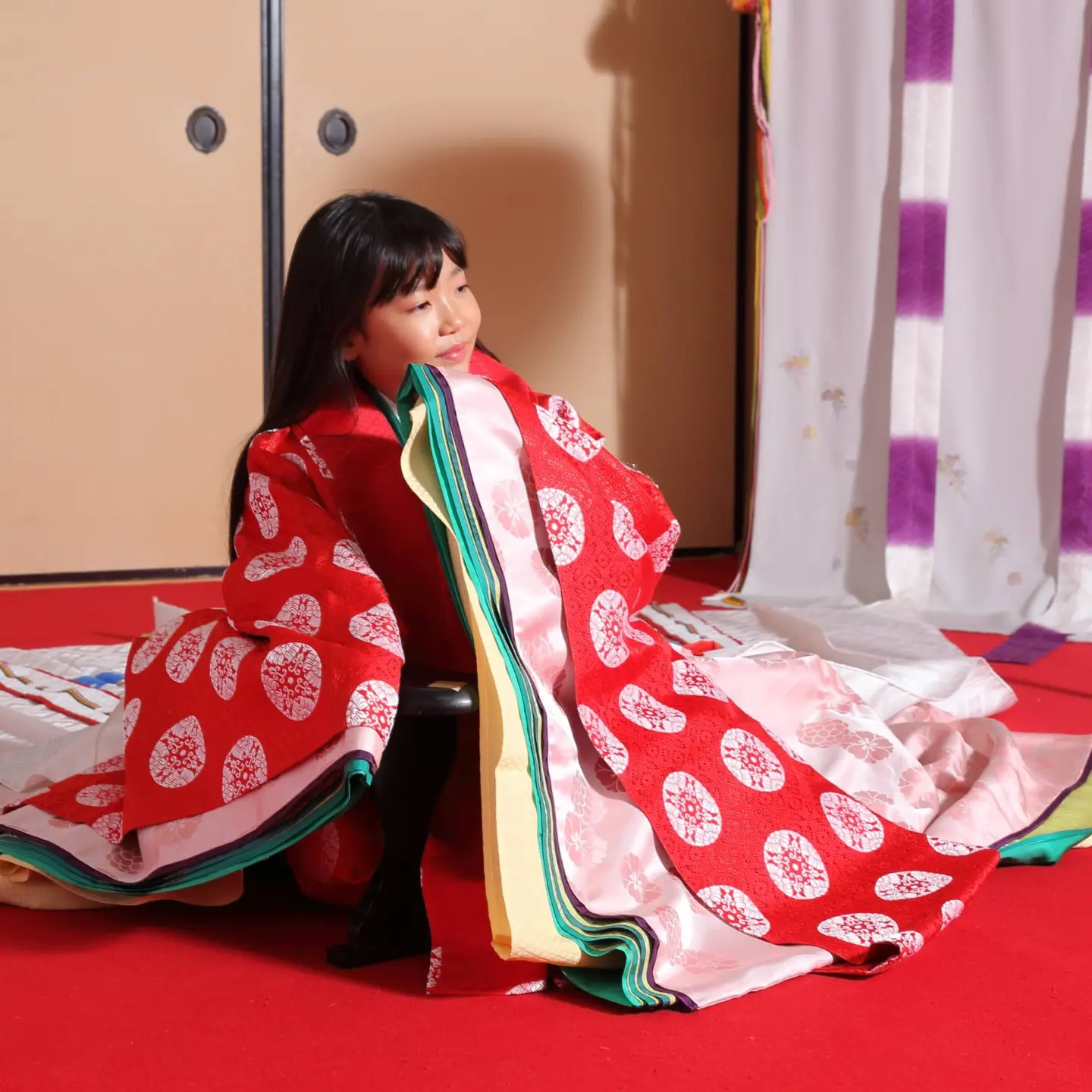 七五三＆ハーフ成人式の #記念撮影 📷️✨️ 可愛らしいお姉ちゃんと